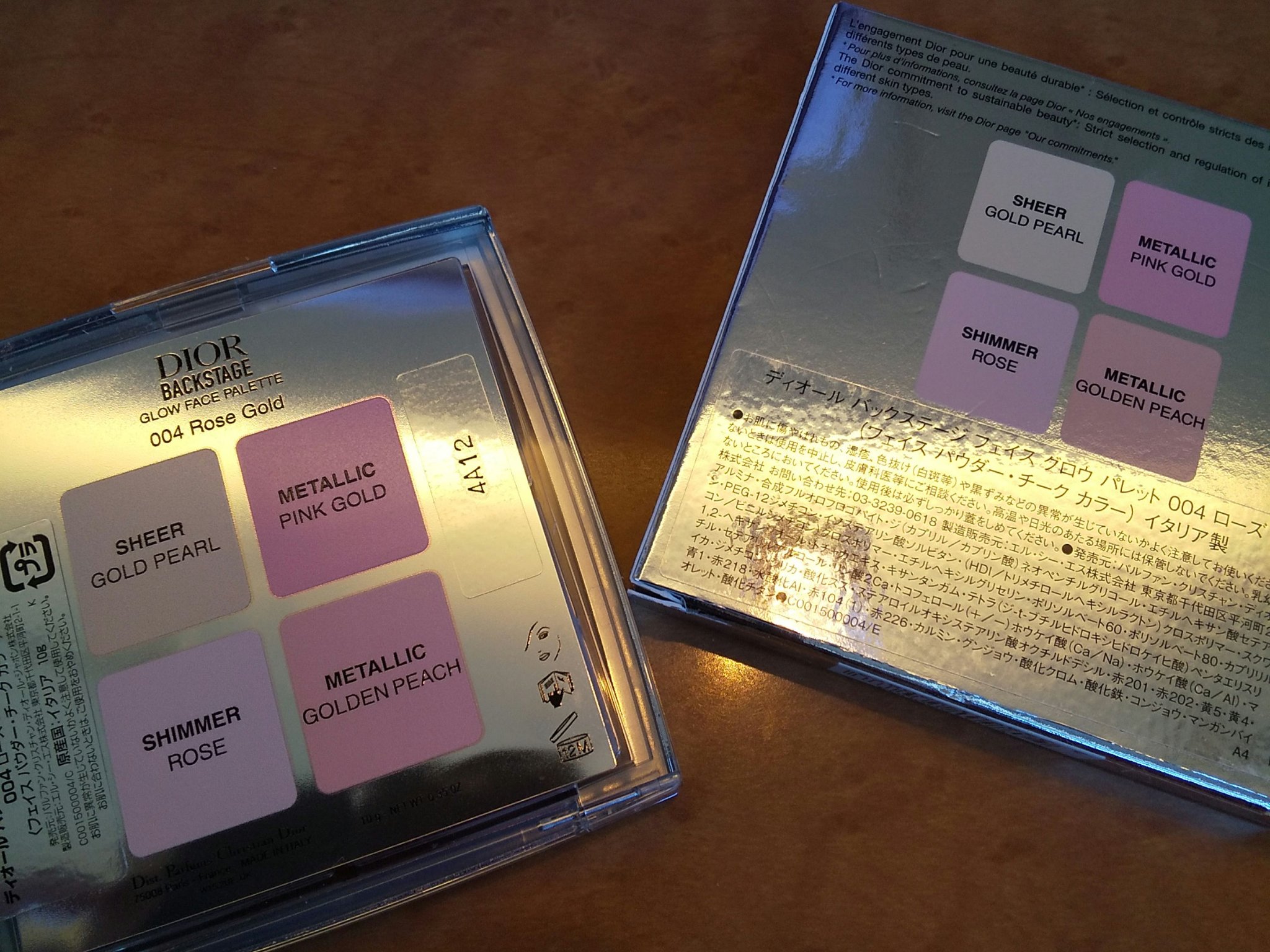 ディオール バックステージ フェイス グロウ パレット/Dior/ハイライトを使ったクチコミ（2枚目）