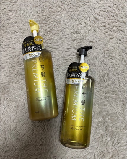 THE PREMIUM エクストラダメージケアシャンプー/トリートメント(シャイニーモイスト)/いち髪/市販シャンプーを使ったクチコミ(1枚目)