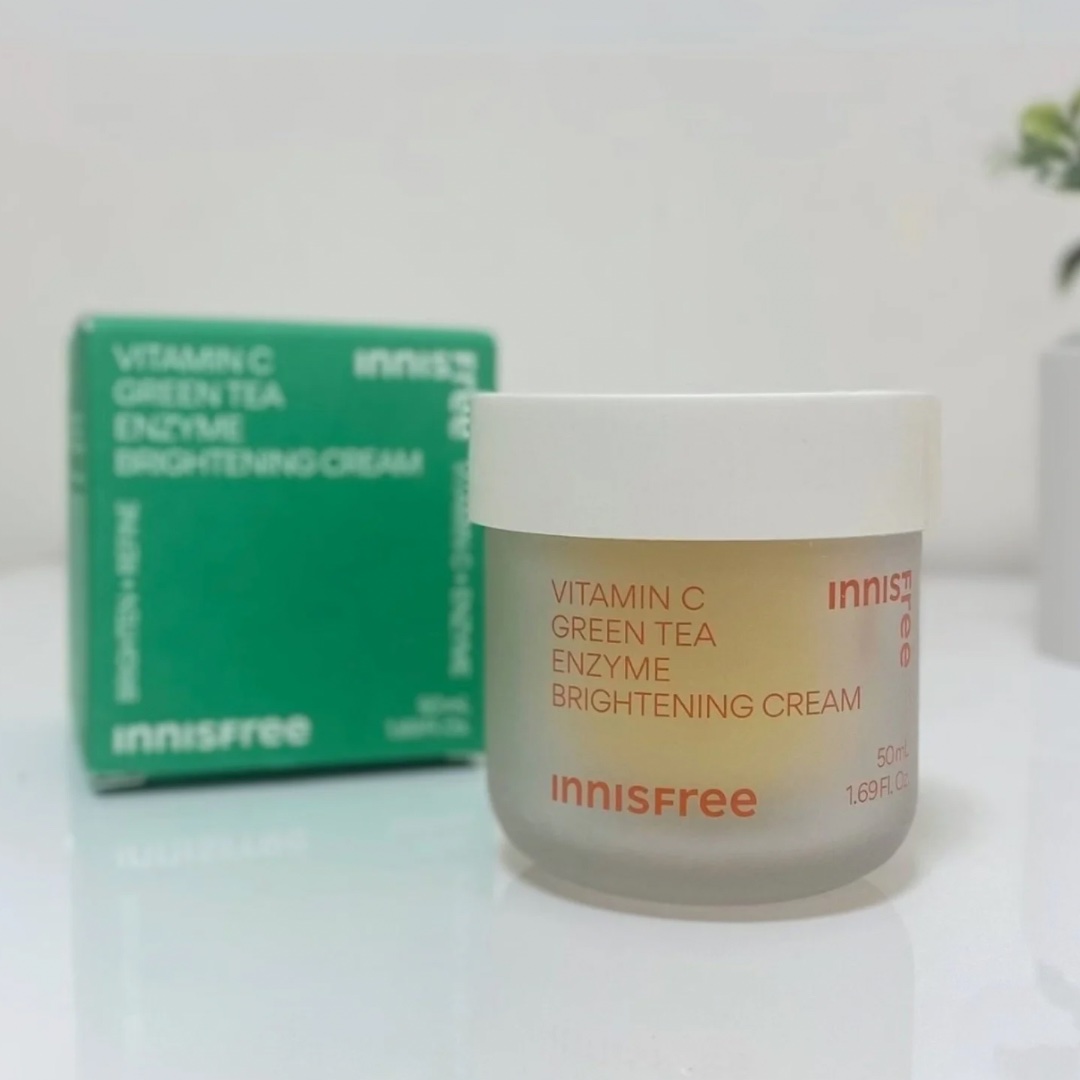 ビタC　グリーンティーエンザイム　ブライト　クリーム/innisfree/フェイスクリームを使ったクチコミ（1枚目）