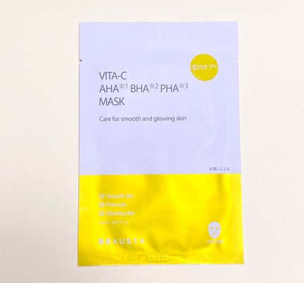ビュースタ デュアルフォーミュラ ビタC×AHA BHA PHA マスク/BEAUSTA/シートマスク・パックを使ったクチコミ(1枚目)