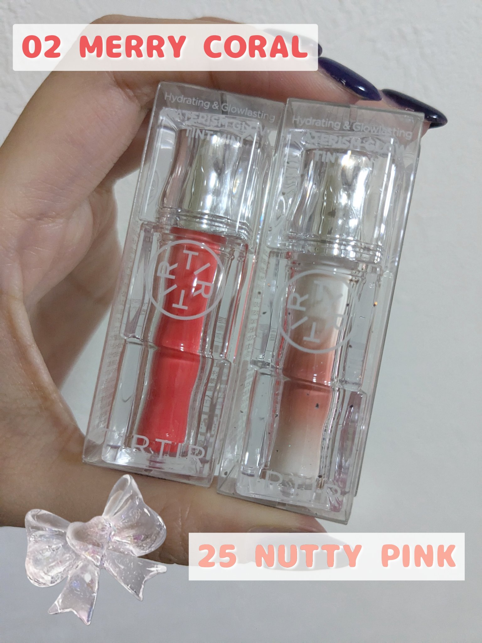 ウォーターリズムグロウティント 25 NUTTY PINK（ミニ） /TIRTIR(ティルティル)/リップティントを使ったクチコミ（2枚目）