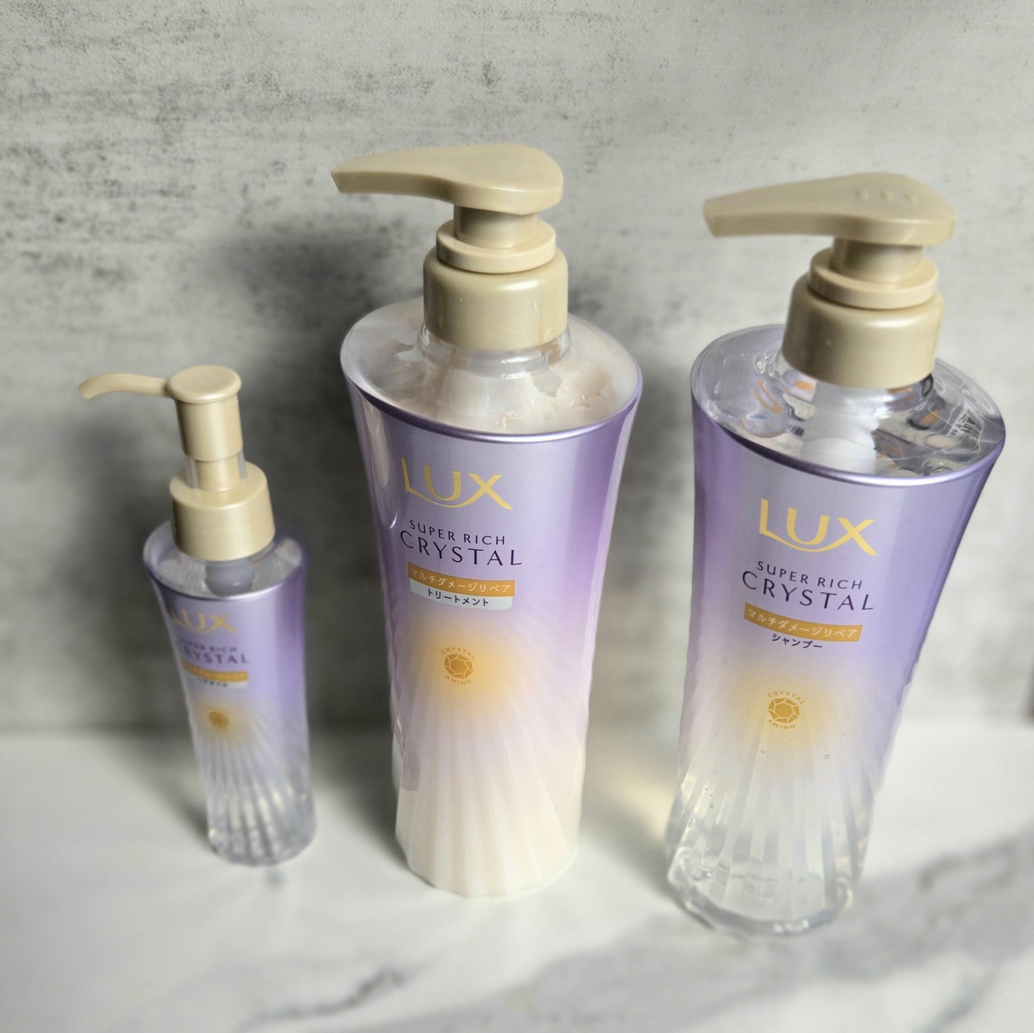 スーパーリッチクリスタル　マルチダメージリペア　シャンプー/トリートメント/LUX/市販シャンプーを使ったクチコミ（2枚目）