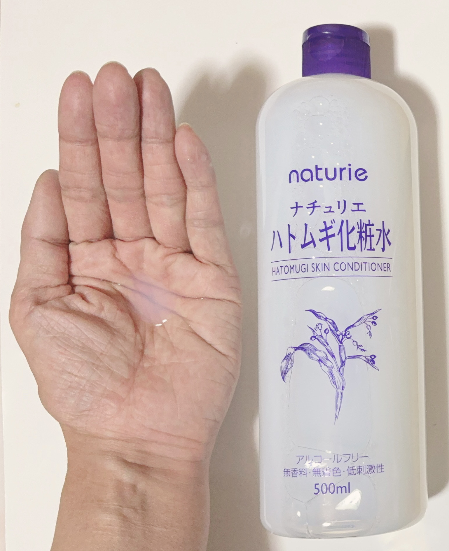 ハトムギ化粧水(ナチュリエ スキンコンディショナー R )/ナチュリエ/化粧水を使ったクチコミ（2枚目）