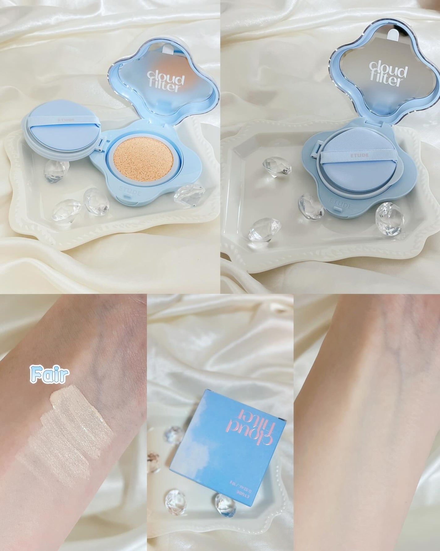 クラウドフィルタークッション/ETUDE/クッションファンデーションを使ったクチコミ(2枚目)