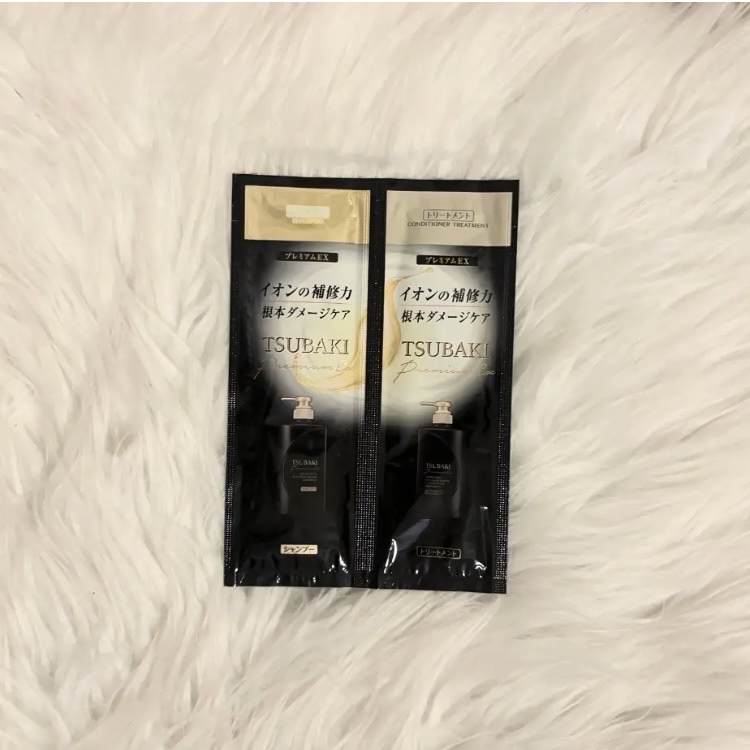 プレミアムＥＸ インテンシブリペア ＜シャンプー＞／コンディショナー＜ヘアトリートメント＞  トライアルパウチセット12ml+12ml/TSUBAKI/市販シャンプーを使ったクチコミ（1枚目）
