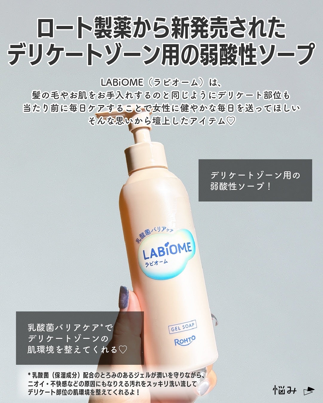 ラビオーム バリアソープ/LABiOME/デリケートゾーンケアを使ったクチコミ(2枚目)