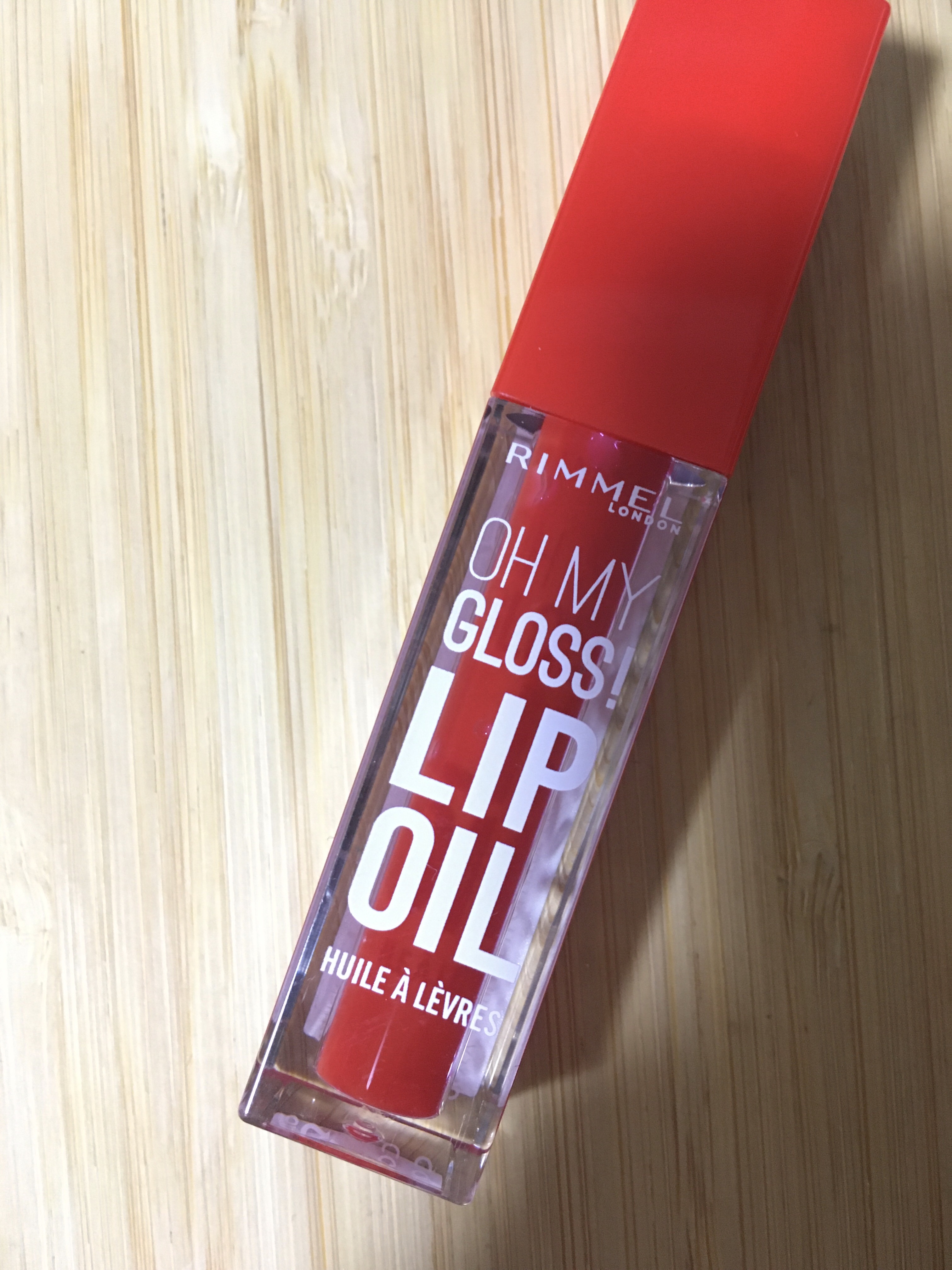 オーマイグロス リップオイル 004 ビビッドレッド(ザクロの香り)/リンメル ロンドン/リップグロスを使ったクチコミ（2枚目）