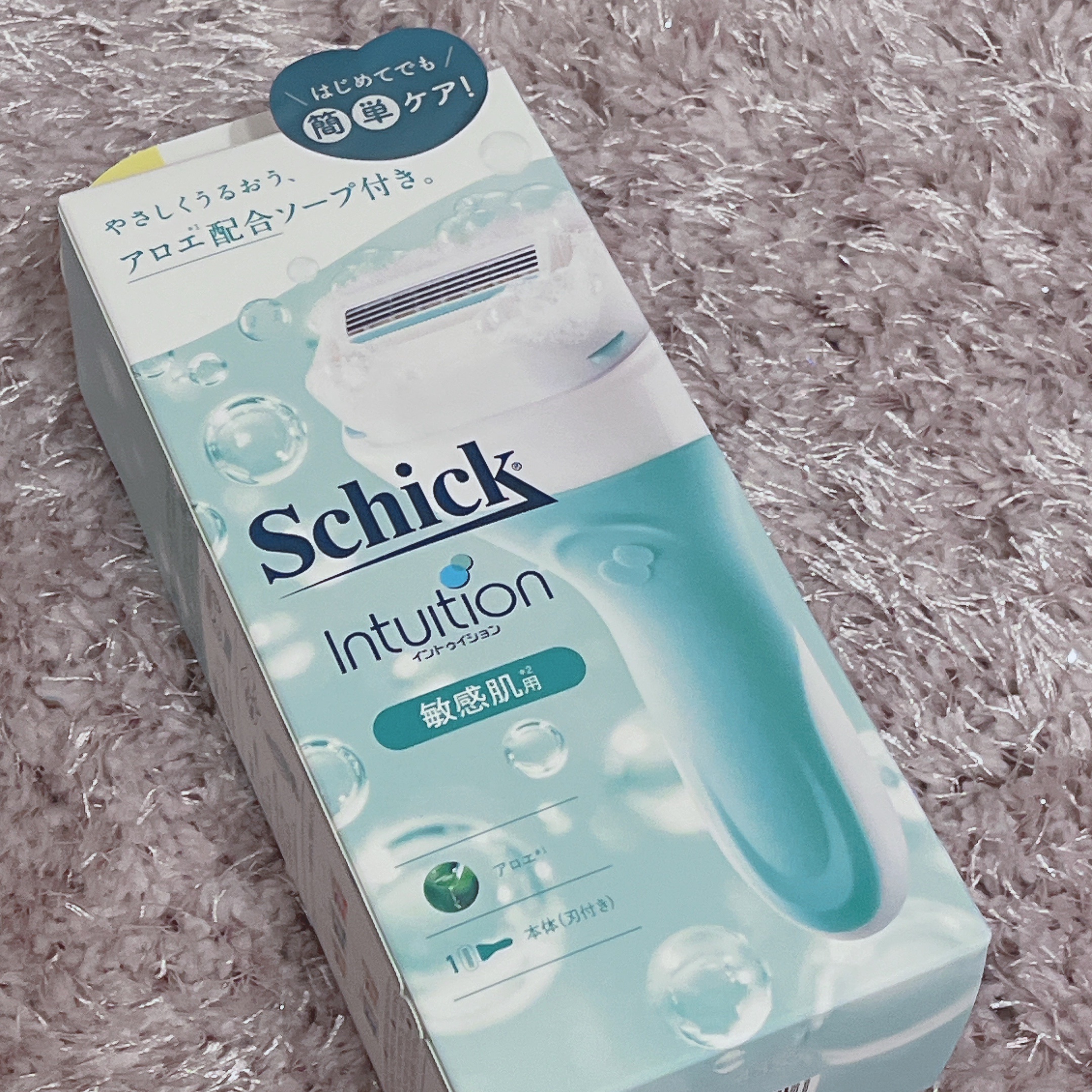 イントゥイション 敏感肌用 ホルダー （刃付き）＋替刃１コ 通常デザイン/イントゥイション/シェーバーを使ったクチコミ（1枚目）