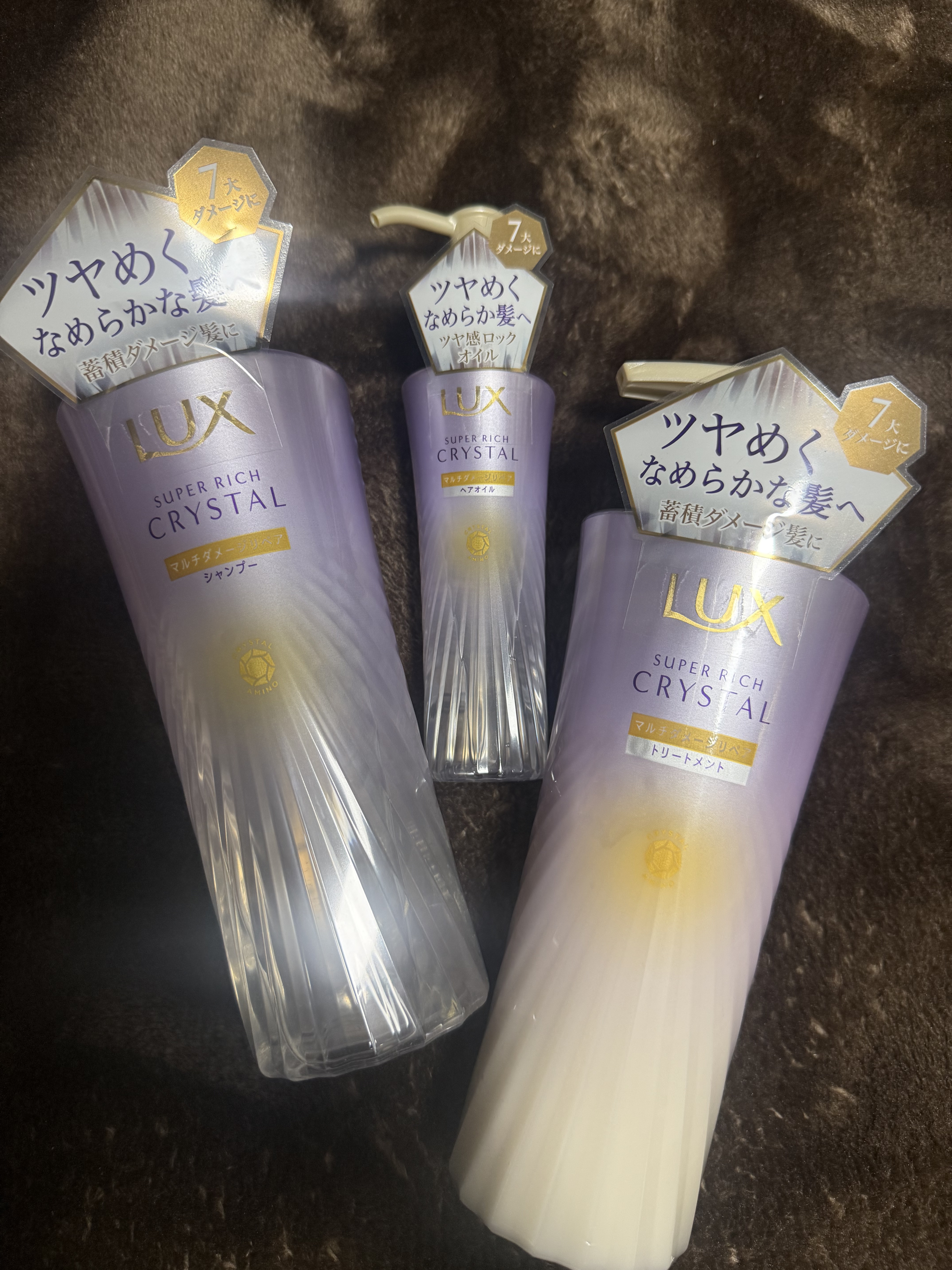 ラックス スーパーリッチクリスタル マルチダメージリペア ヘアオイル/LUX/ヘアオイルを使ったクチコミ（1枚目）