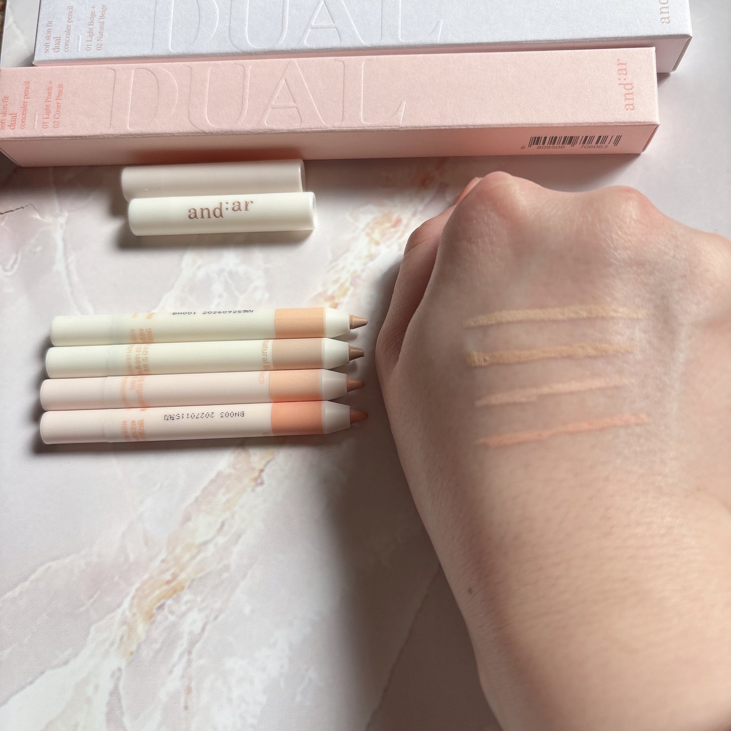 デュアルコンシーラーペンシル/and:ar/ペンシルコンシーラーを使ったクチコミ(2枚目)