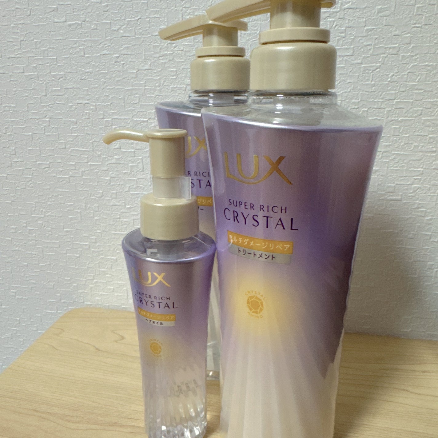 スーパーリッチクリスタル マルチダメージリペア シャンプー/トリートメント/LUX/市販シャンプーを使ったクチコミ(1枚目)