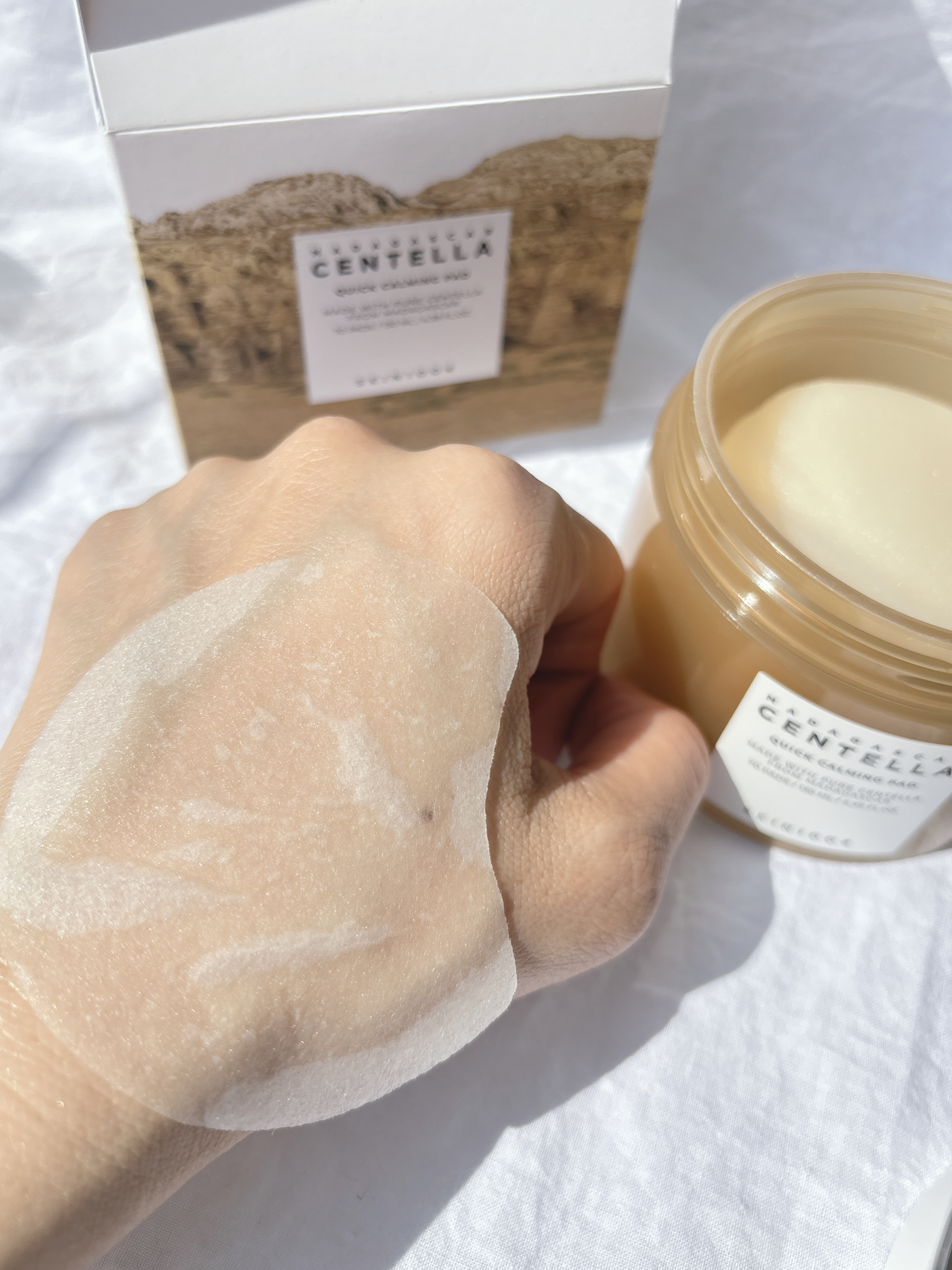 センテラ クイックカーミングパッド/SKIN1004/トナーパッドを使ったクチコミ（3枚目）