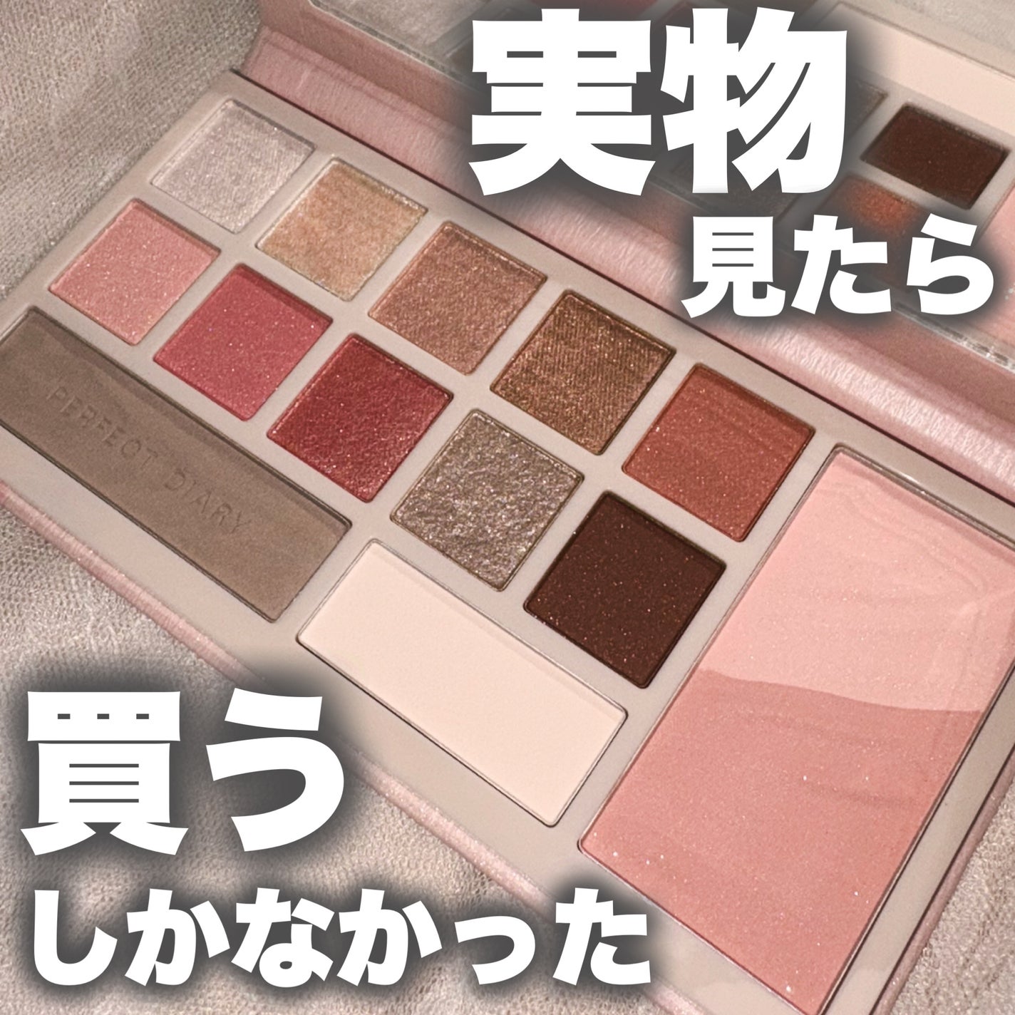 デザイナーアイズ&チークパレット/PERFECT DIARY/アイシャドウを使ったクチコミ(1枚目)