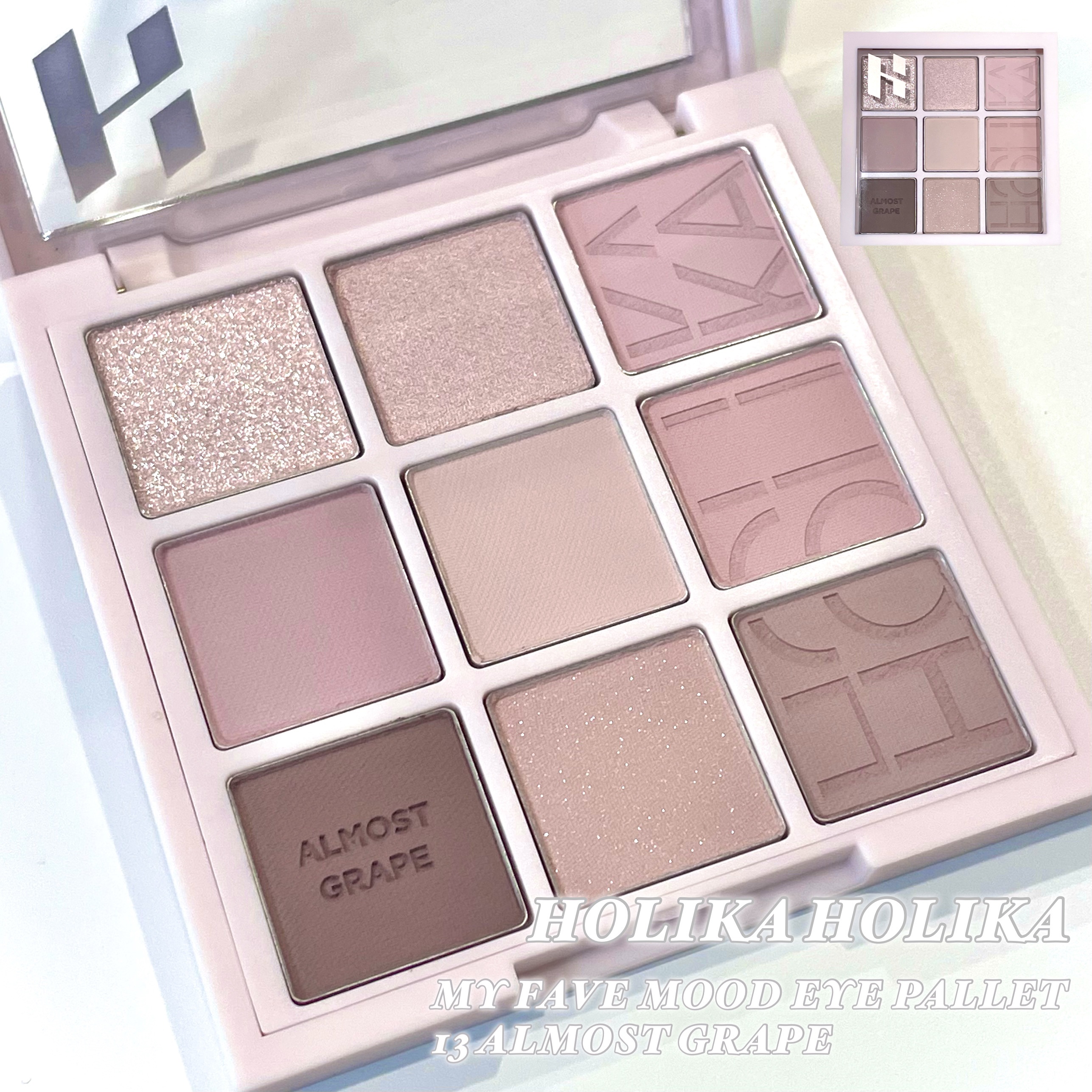 マイフェイブムードアイパレット 9カラー/HOLIKA HOLIKA/アイシャドウパレットを使ったクチコミ（1枚目）