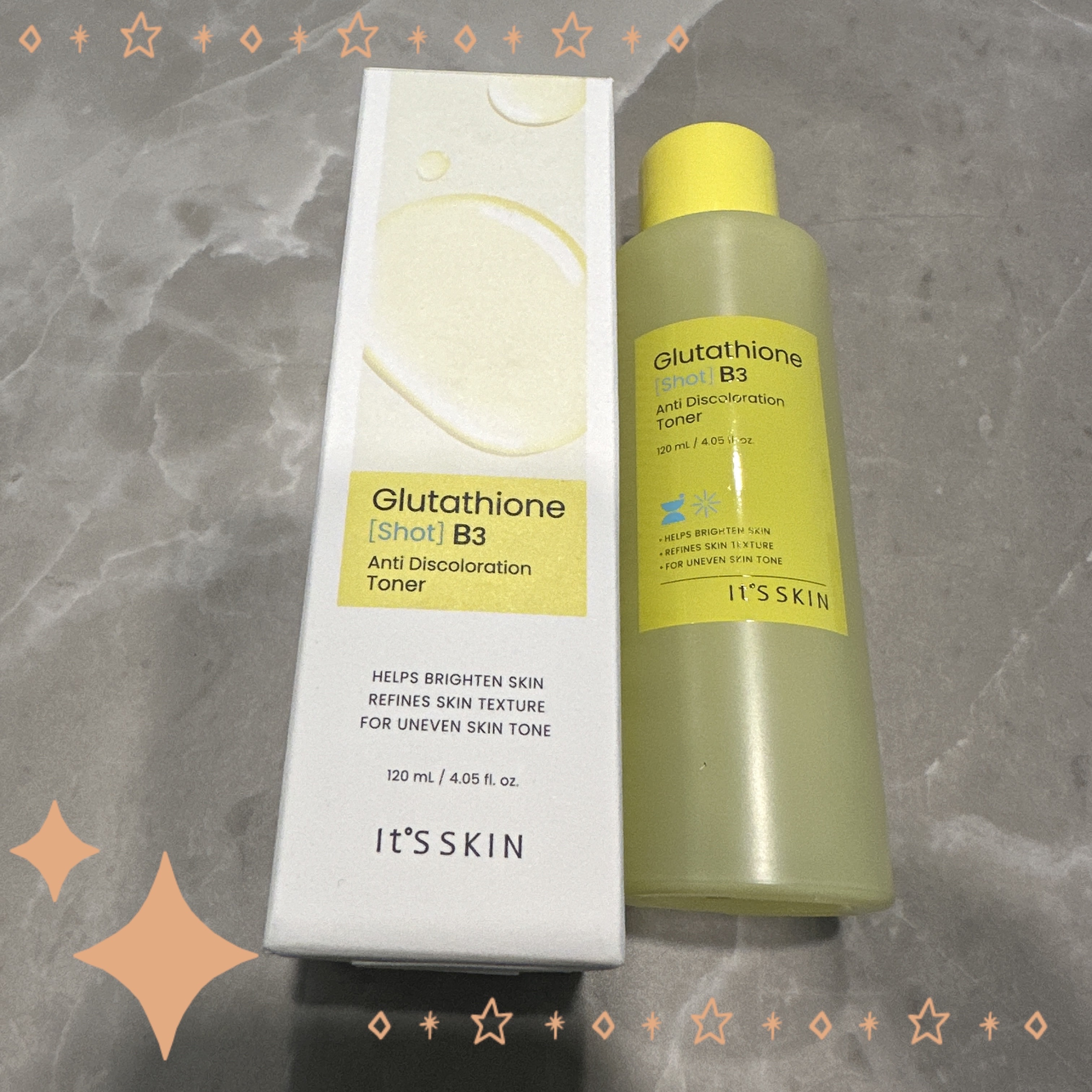 グルタチオンショットB3クリアトーントナー/It's skin/化粧水を使ったクチコミ（1枚目）