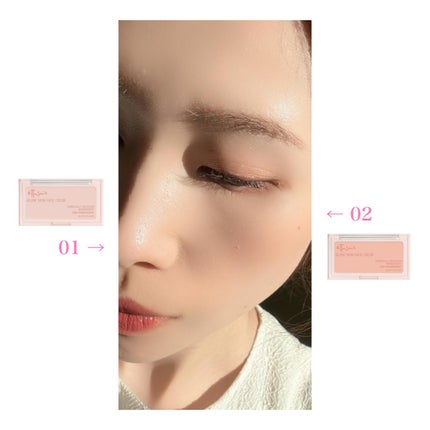 エテュセ グロウスキン フェイスカラー 01 <ハイライター>/ettusais/パウダーハイライトを使ったクチコミ(8枚目)