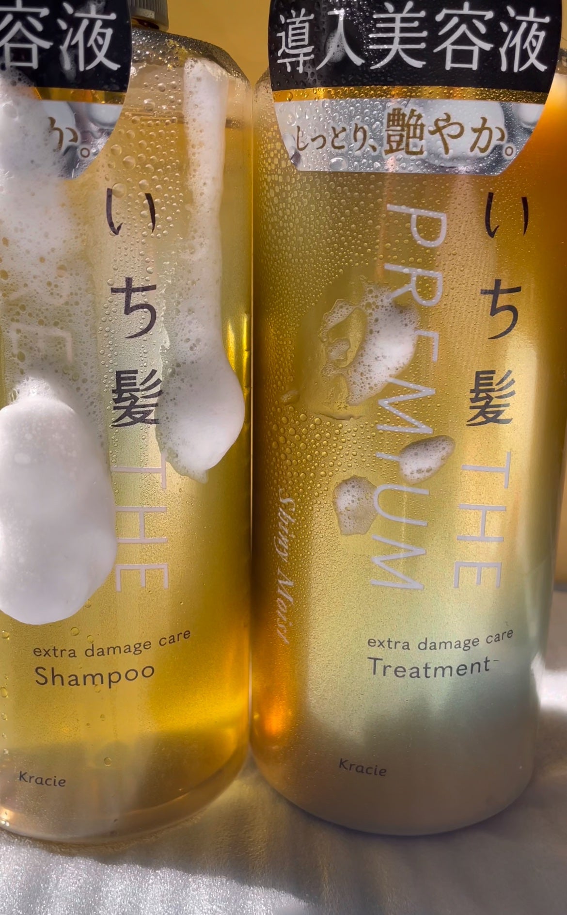 THE PREMIUM エクストラダメージケアシャンプー/トリートメント(シャイニーモイスト)/いち髪/市販シャンプーを使ったクチコミ(1枚目)