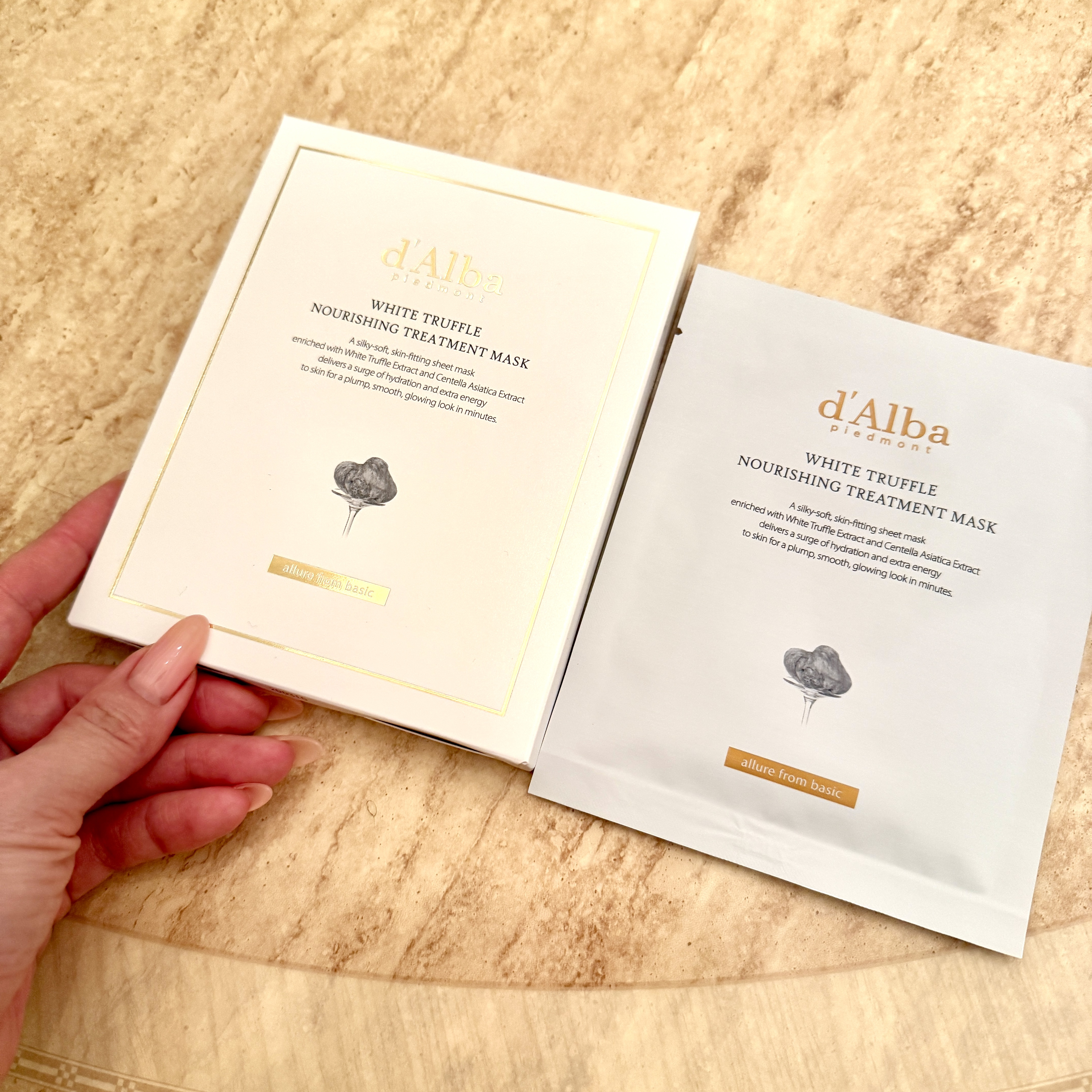 ホワイトトリュフナリシングトリートメントマスク/ダルバ/シートマスク・パックを使ったクチコミ（1枚目）