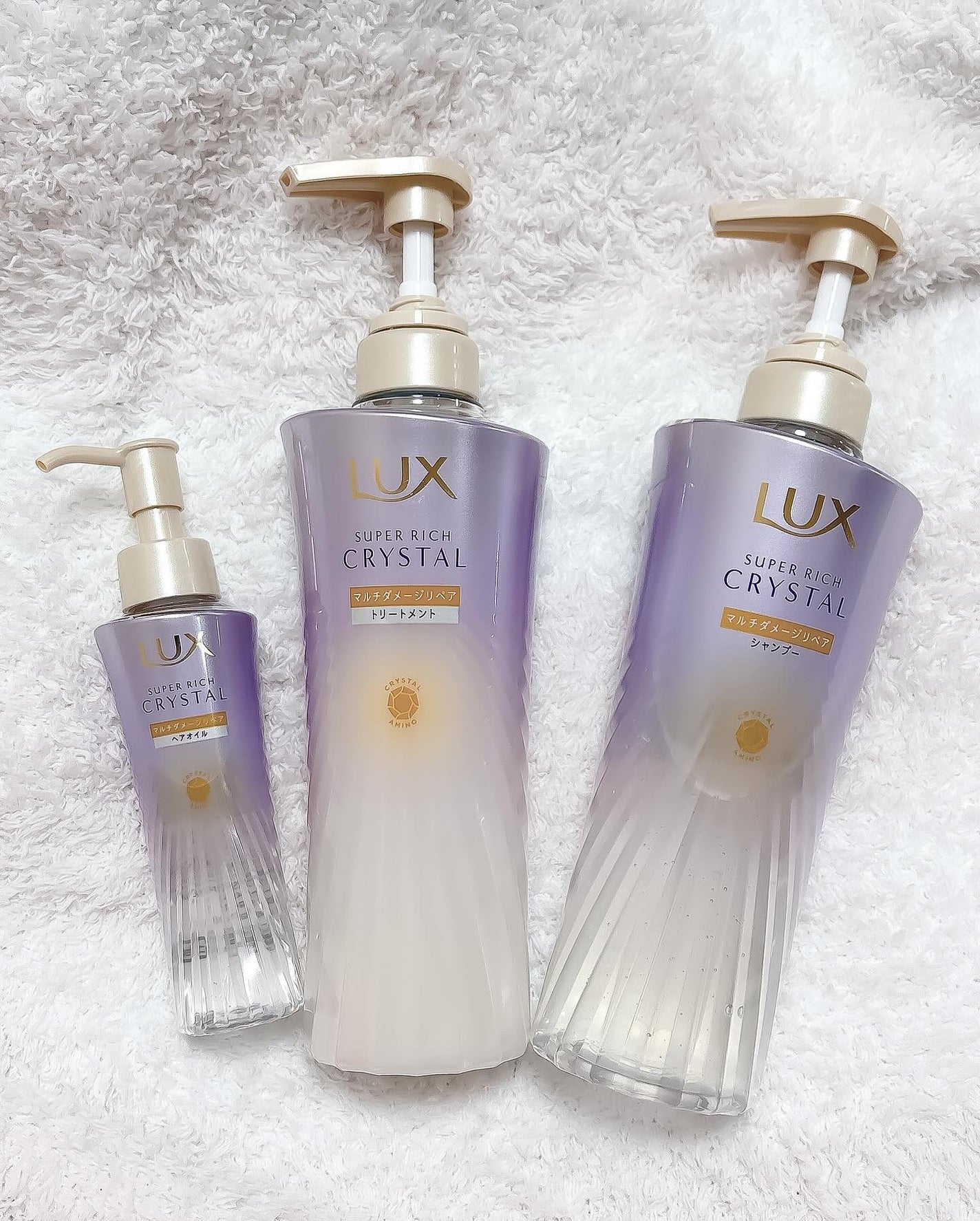 スーパーリッチクリスタル マルチダメージリペア シャンプー/トリートメント/LUX/市販シャンプーを使ったクチコミ(8枚目)