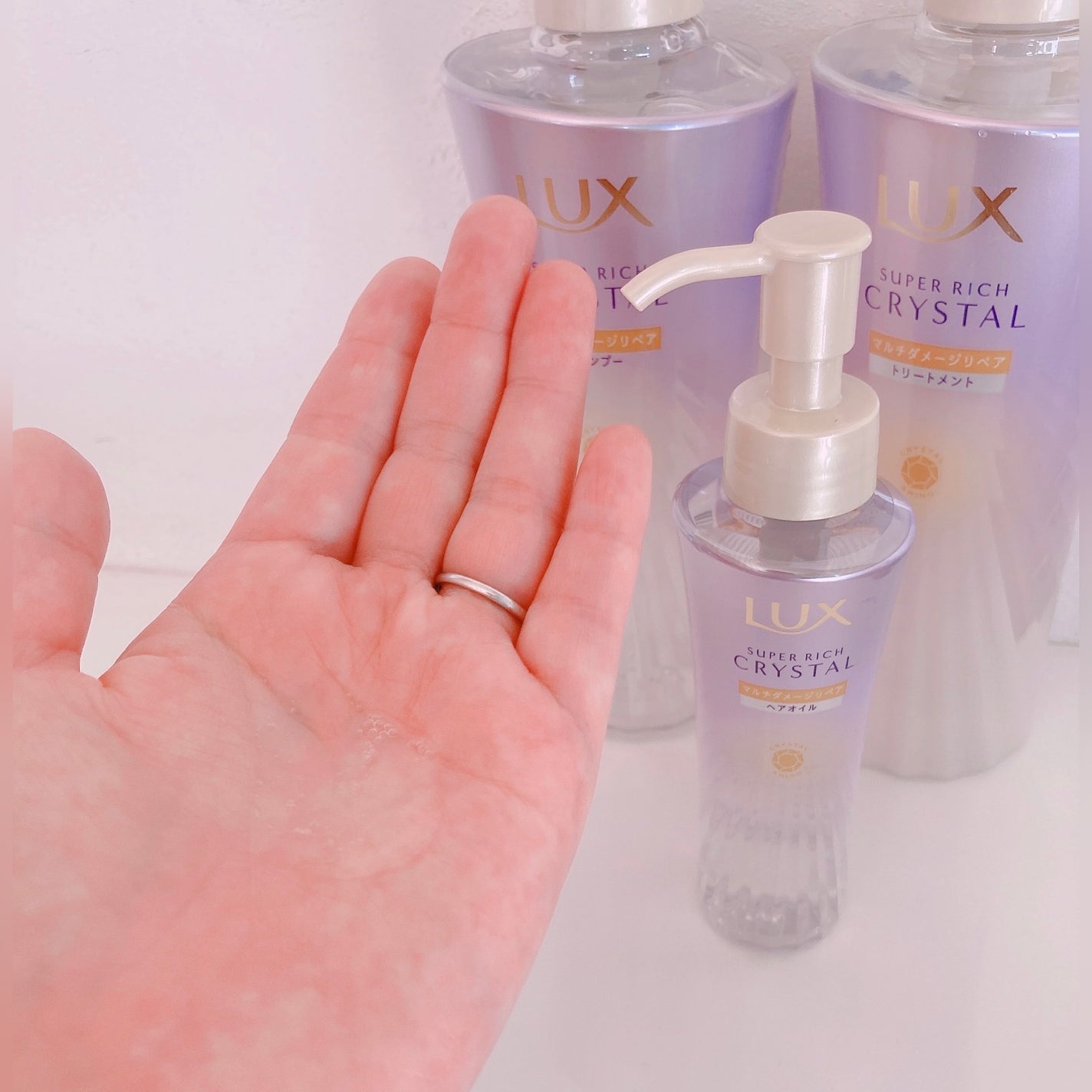 スーパーリッチクリスタル マルチダメージリペア シャンプー/トリートメント/LUX/市販シャンプーを使ったクチコミ(4枚目)