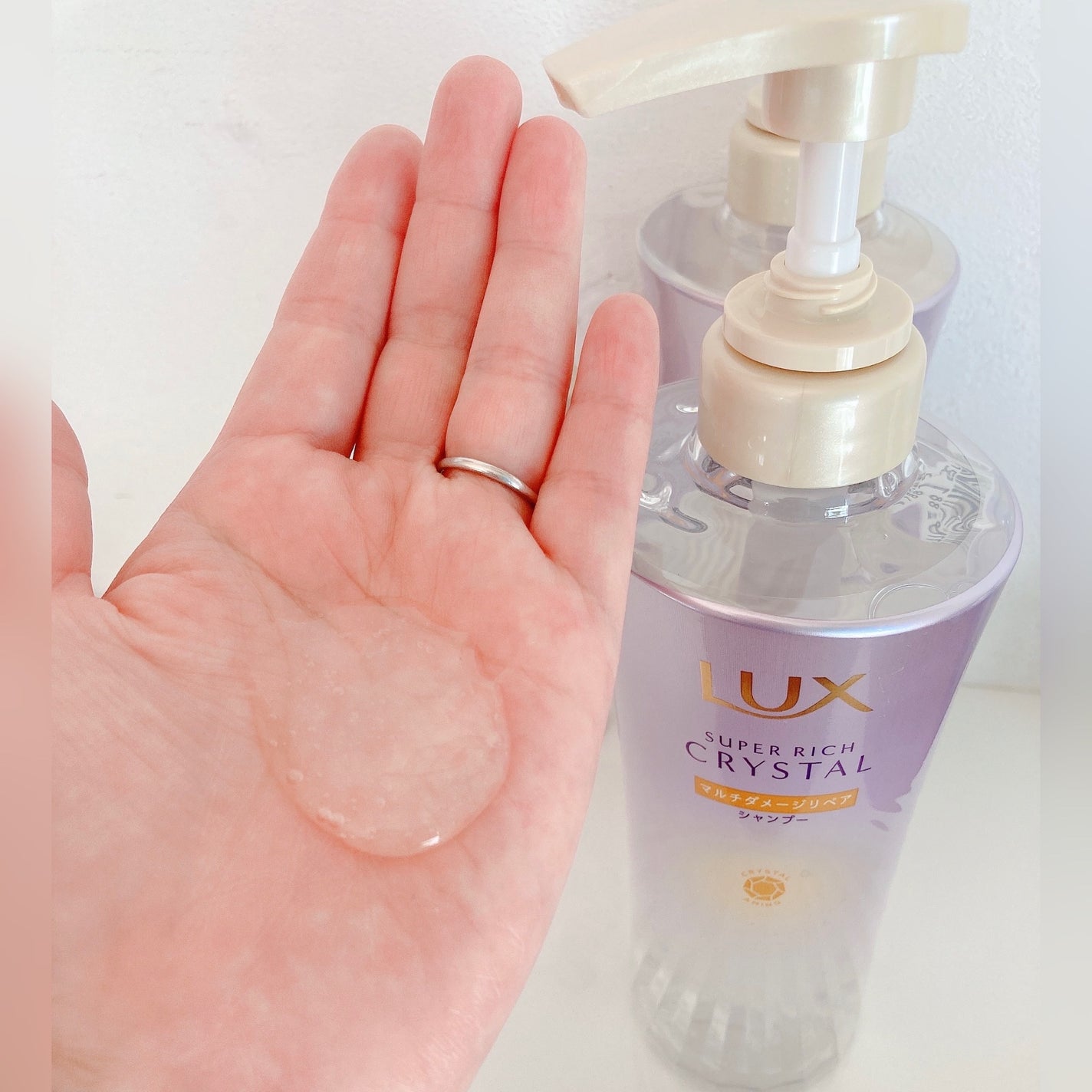 スーパーリッチクリスタル マルチダメージリペア シャンプー/トリートメント/LUX/市販シャンプーを使ったクチコミ(2枚目)