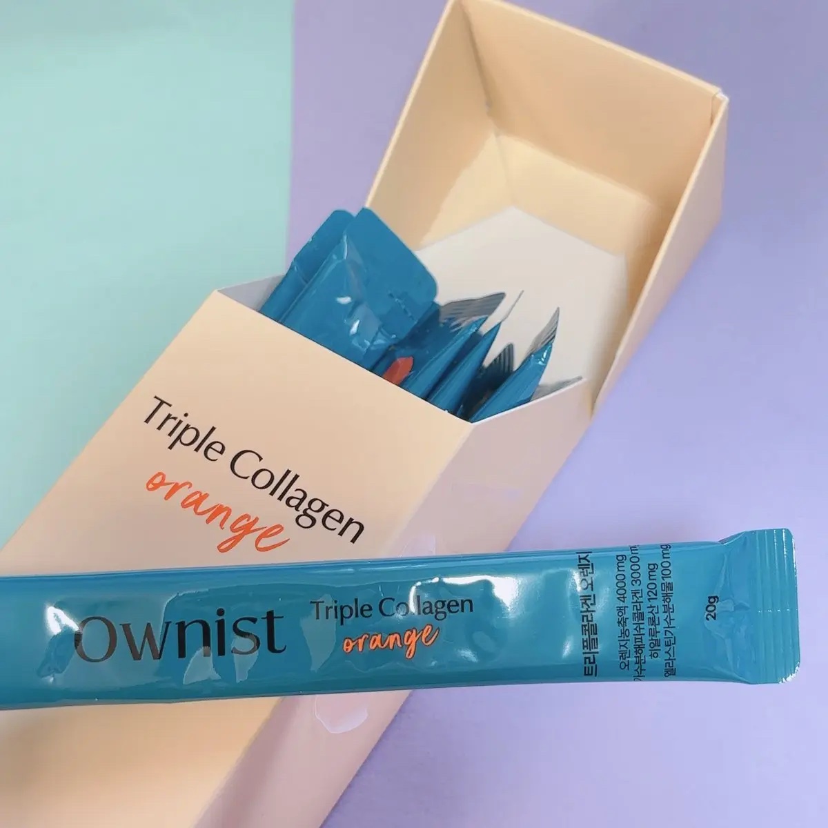 トリプルコラーゲン オレンジ/Ownist/美容サプリメントを使ったクチコミ（2枚目）