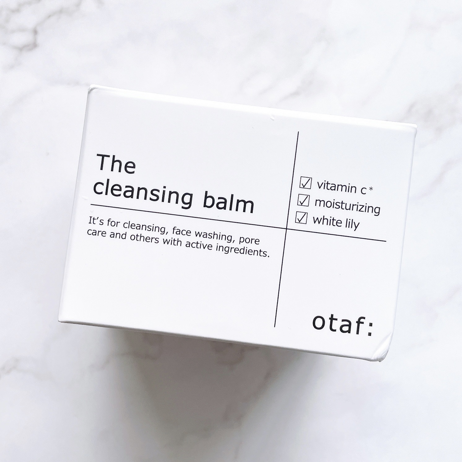 クレンジングバーム/otaf:/クレンジングバームを使ったクチコミ（3枚目）