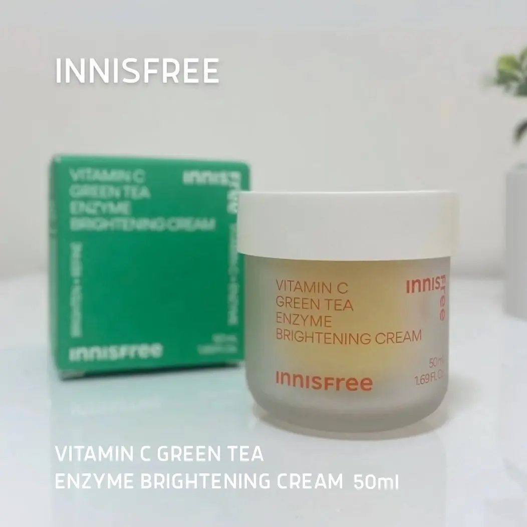 ビタC　グリーンティーエンザイム　ブライト　クリーム/innisfree/フェイスクリームを使ったクチコミ（2枚目）