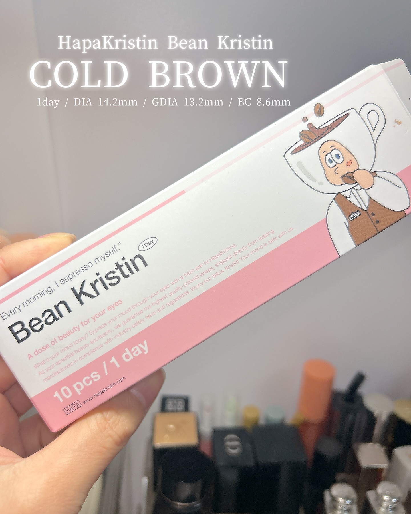 Bean Kristin 1month/Hapa kristin/１ヶ月（１MONTH）カラコンを使ったクチコミ（2枚目）