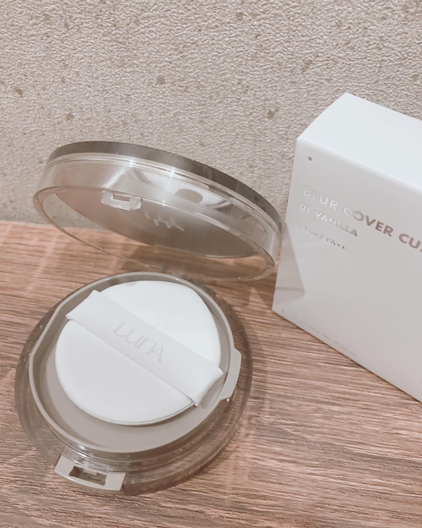 ブラーカバークッション/LUNA/クッションファンデーションを使ったクチコミ（3枚目）