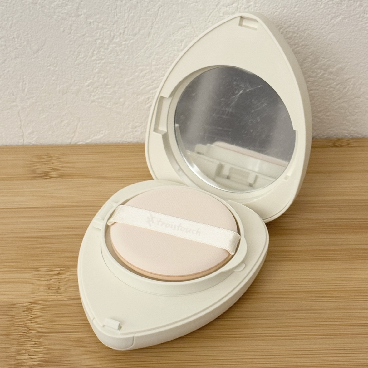 トワタッチ ハートクッション マットカバー/troistouch/クッションファンデーションを使ったクチコミ（3枚目）