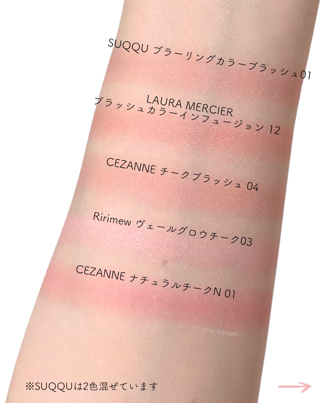 チークブラッシュ/CEZANNE/パウダーチークを使ったクチコミ（3枚目）