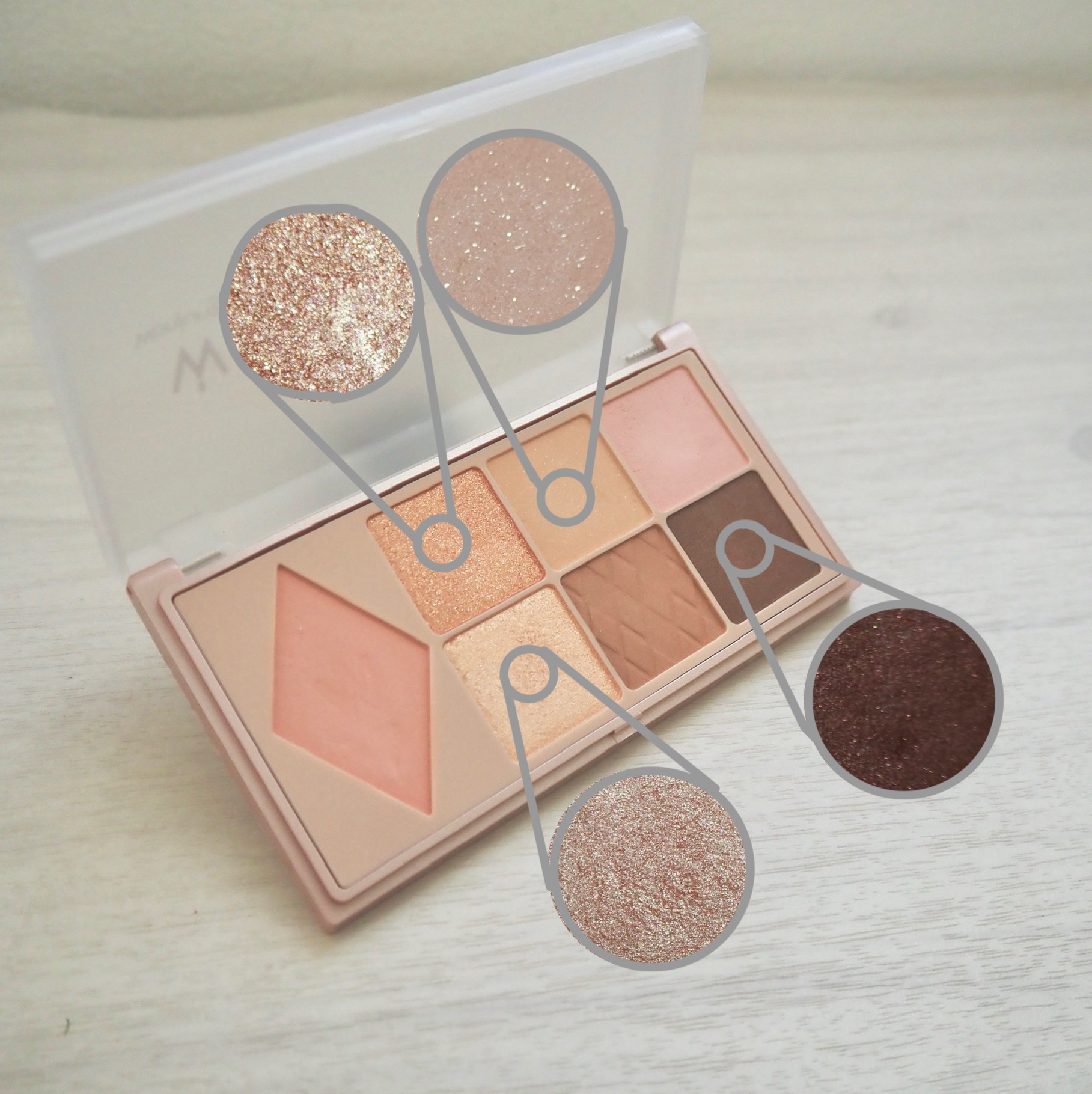 ウォンジョンヨ Ｗ デイリームードアップパレット /Wonjungyo/アイシャドウパレットを使ったクチコミ（2枚目）