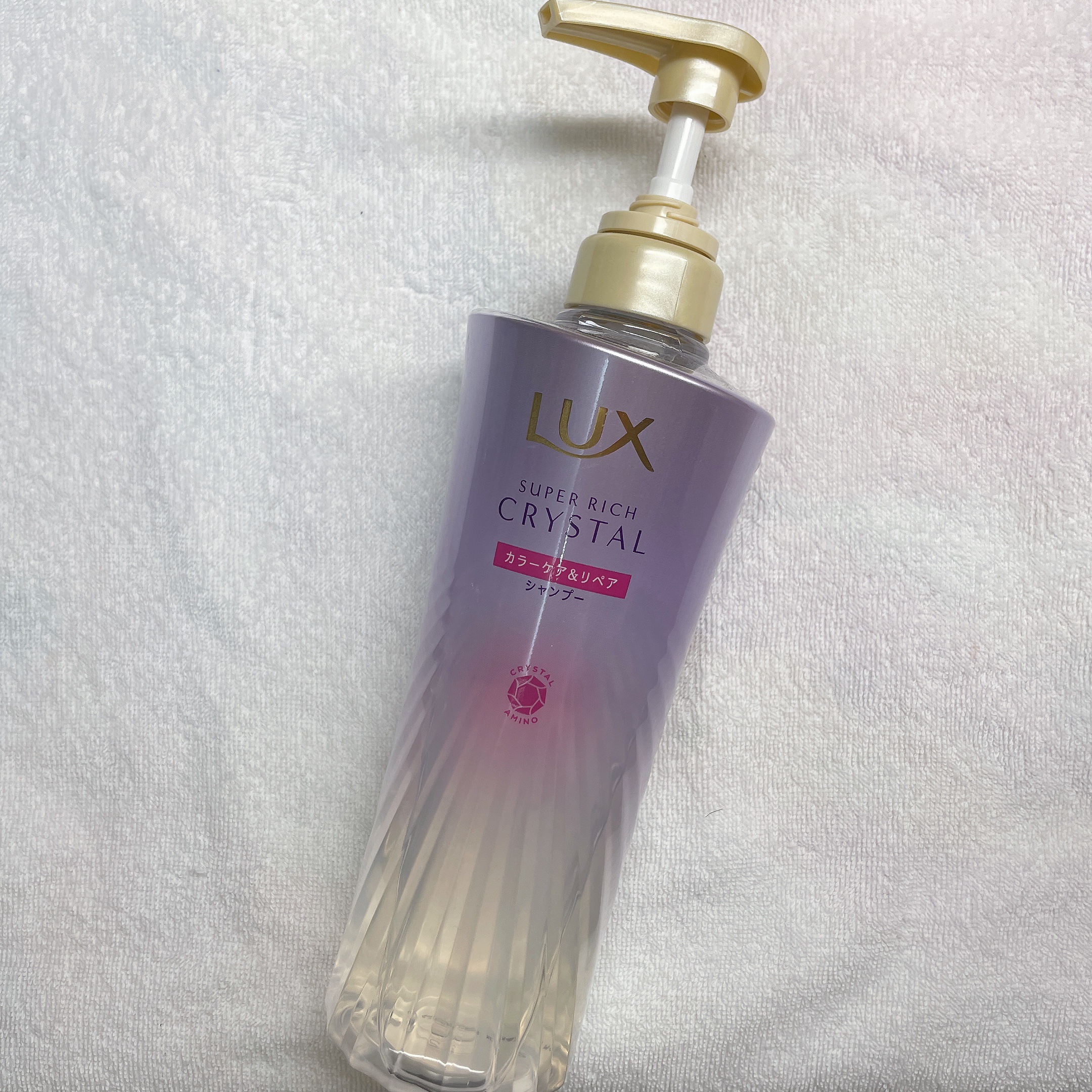 スーパーリッチクリスタル　カラーケア＆リペア　ヘアオイル/LUX/ヘアオイルを使ったクチコミ（2枚目）