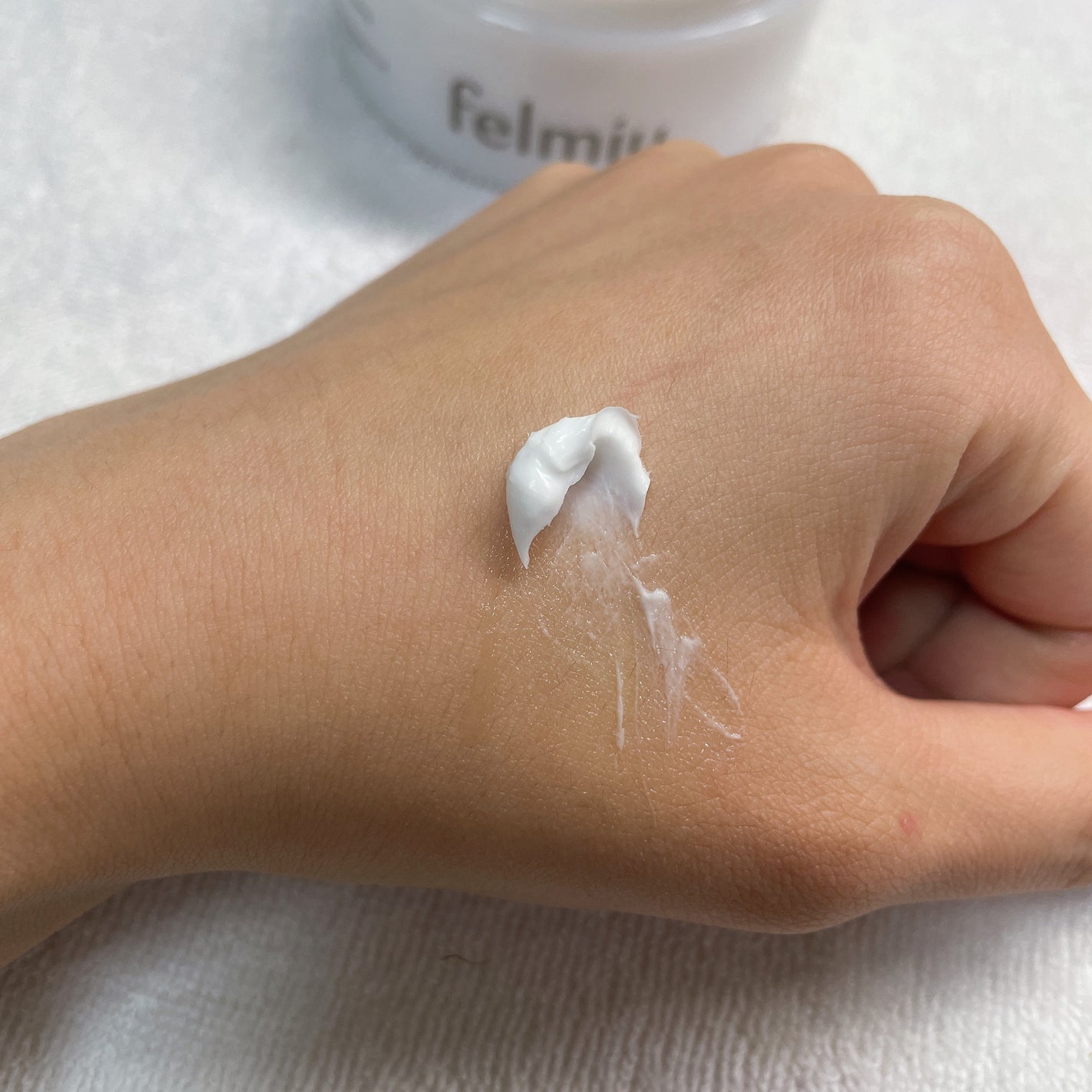 ハッコウクリームクレンジング キンモクセイの香り/felmiu/クレンジングクリームを使ったクチコミ(3枚目)