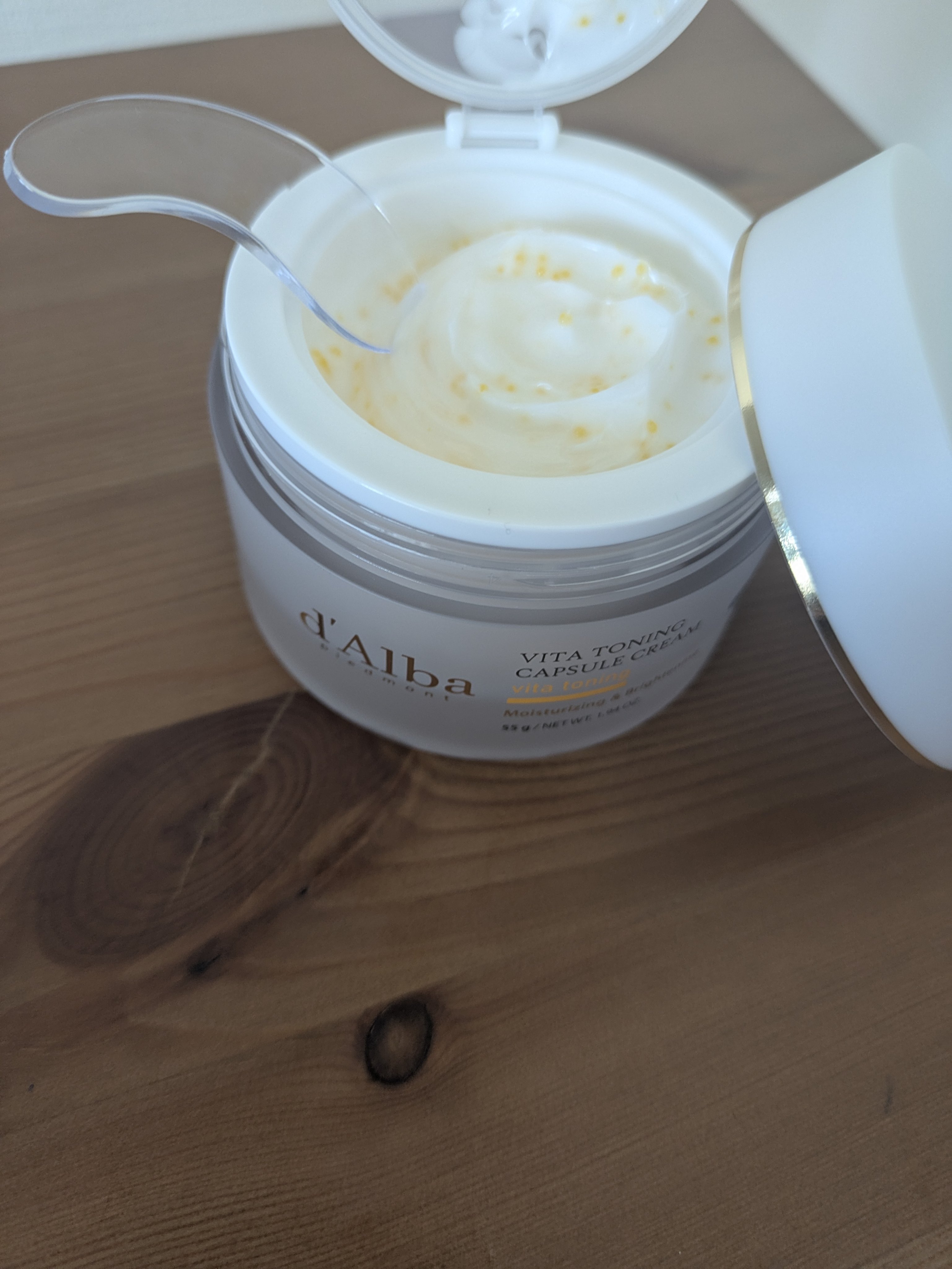 ビタトーニングカプセルクリーム/ダルバ/フェイスクリームを使ったクチコミ（3枚目）