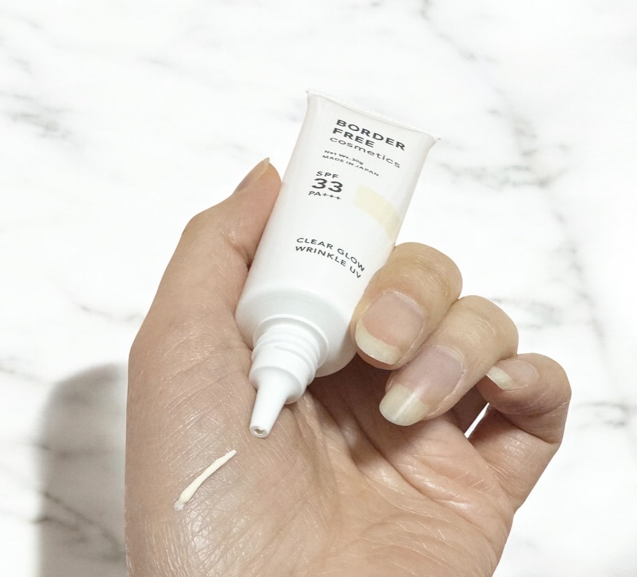 クリアグロウリンクルUV/BORDER FREE cosmetics/日焼け止め・UVケアを使ったクチコミ（2枚目）