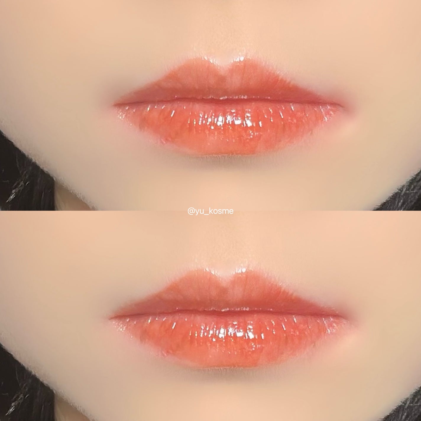 GLOWY TINT BALM/AOU/リップグロスを使ったクチコミ(3枚目)