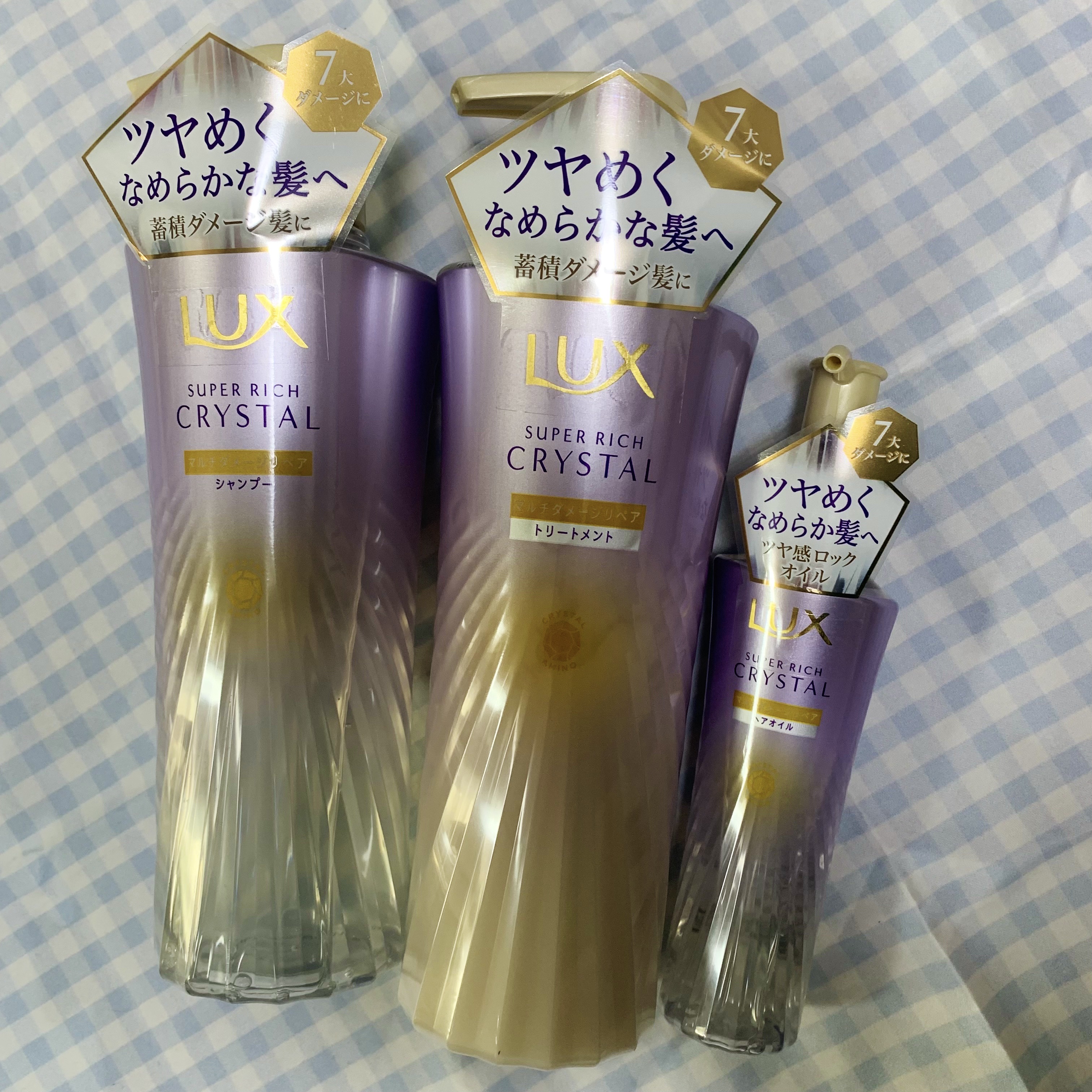 ラックス スーパーリッチクリスタル マルチダメージリペア ヘアオイル/LUX/ヘアオイルを使ったクチコミ（1枚目）