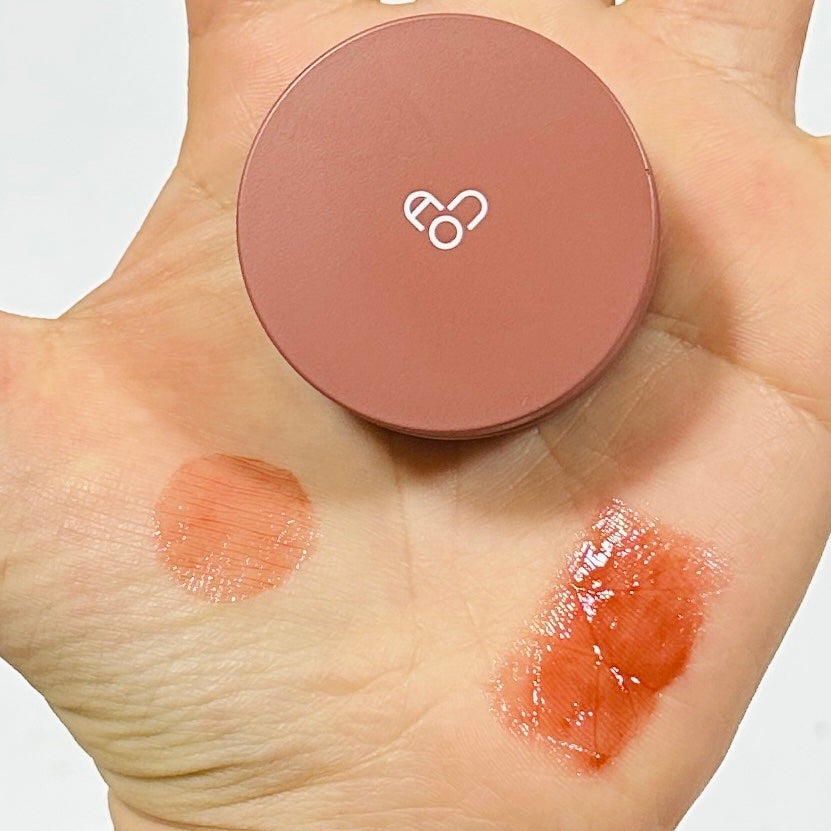 GLOWY TINT BALM/AOU/リップグロスを使ったクチコミ(2枚目)