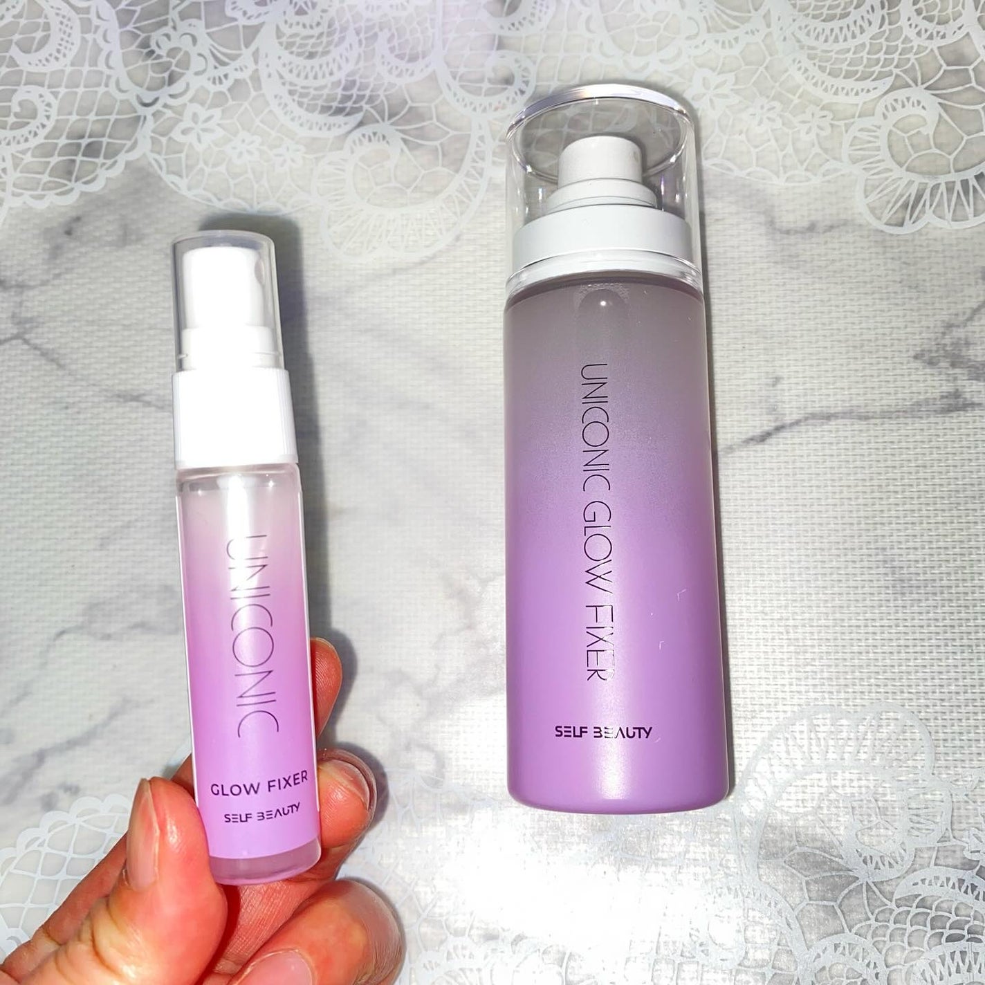 ユニコーン メイクアップグローフィックスミスト/SELF BEAUTY/フィックスミストを使ったクチコミ(2枚目)
