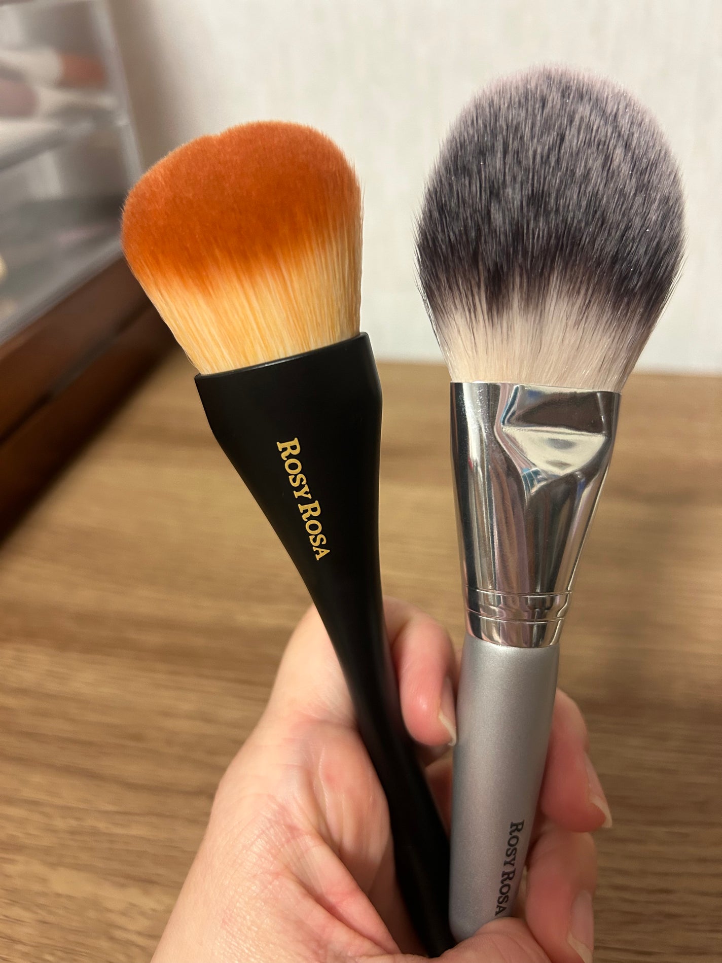 エンジェリッチブラシ パウダー用 L/ロージーローザ/メイクブラシを使ったクチコミ(2枚目)