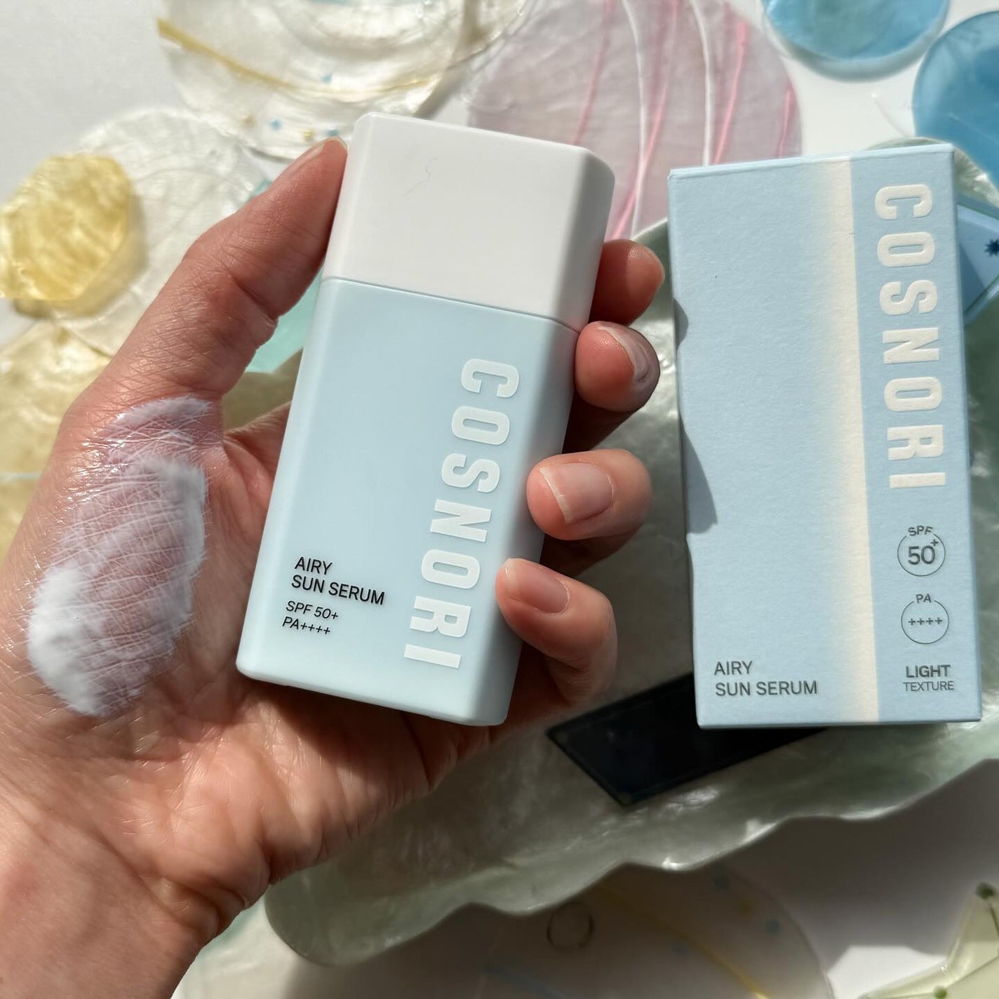 エアリーサンセラム/COSNORI/日焼け止めローションを使ったクチコミ(6枚目)