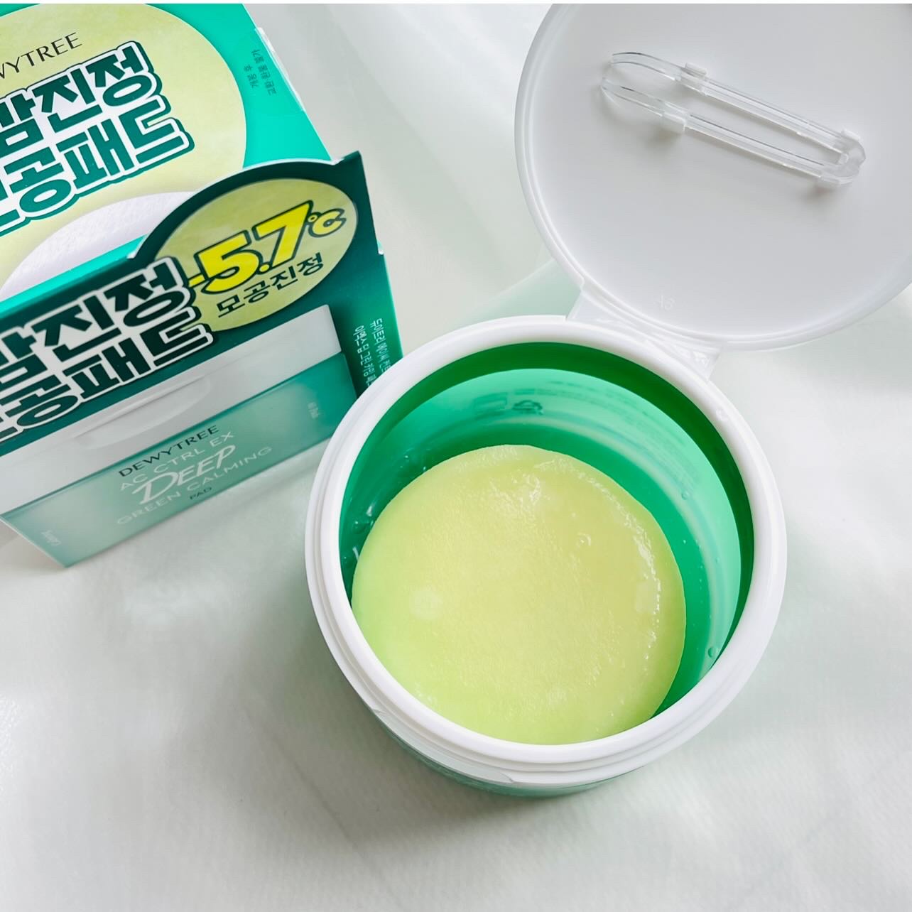 AC コントロール EX ディープ グリーン カーミング パッド 60枚入 /DEWYTREE/トナーパッドを使ったクチコミ（3枚目）