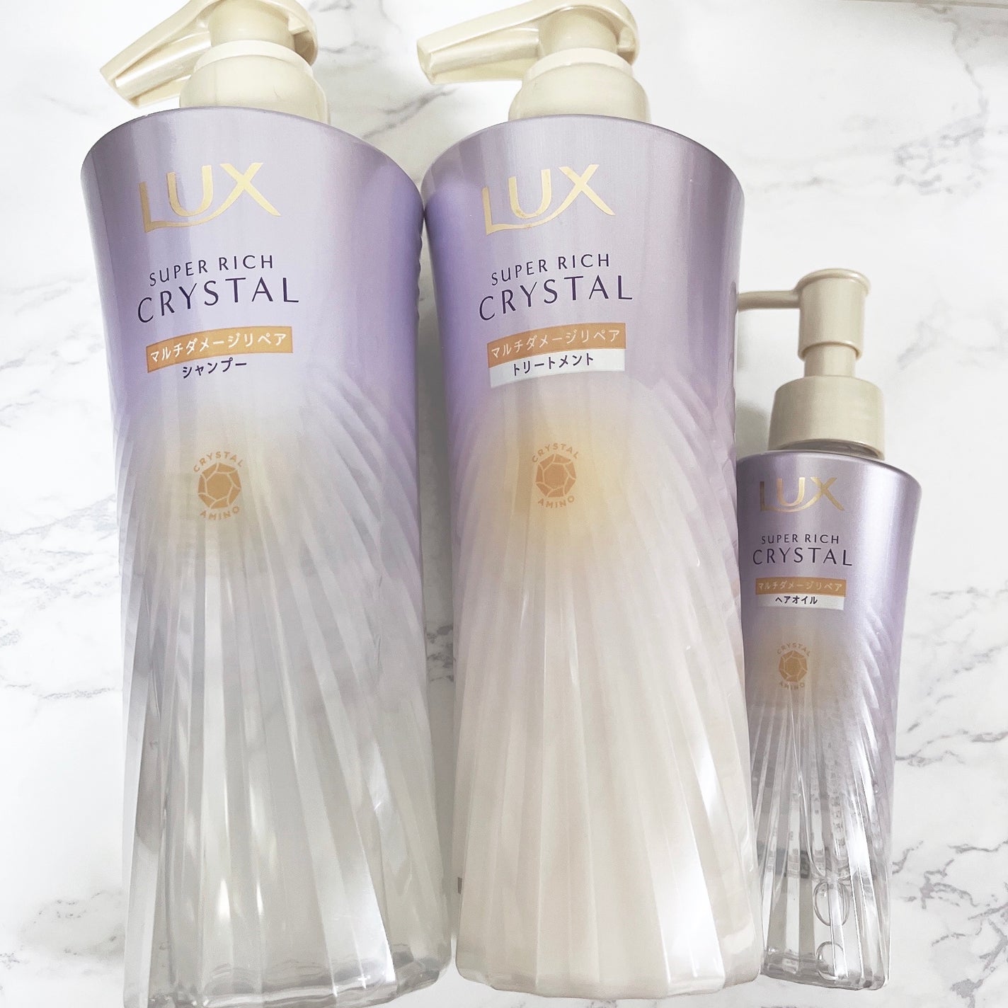 スーパーリッチクリスタル マルチダメージリペア シャンプー/トリートメント/LUX/市販シャンプーを使ったクチコミ(1枚目)