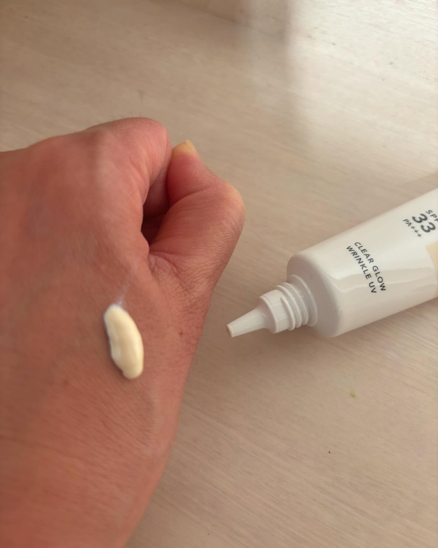 クリアグロウリンクルUV/BORDER FREE cosmetics/日焼け止め・UVケアを使ったクチコミ(2枚目)