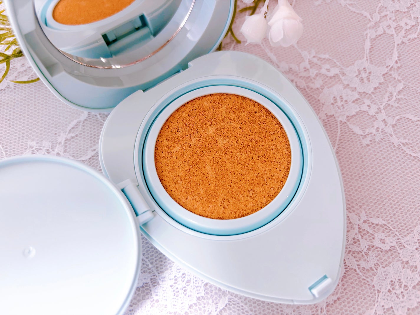 トワタッチ ハートクッション アクアベア/troistouch/クッションファンデーションを使ったクチコミ(2枚目)