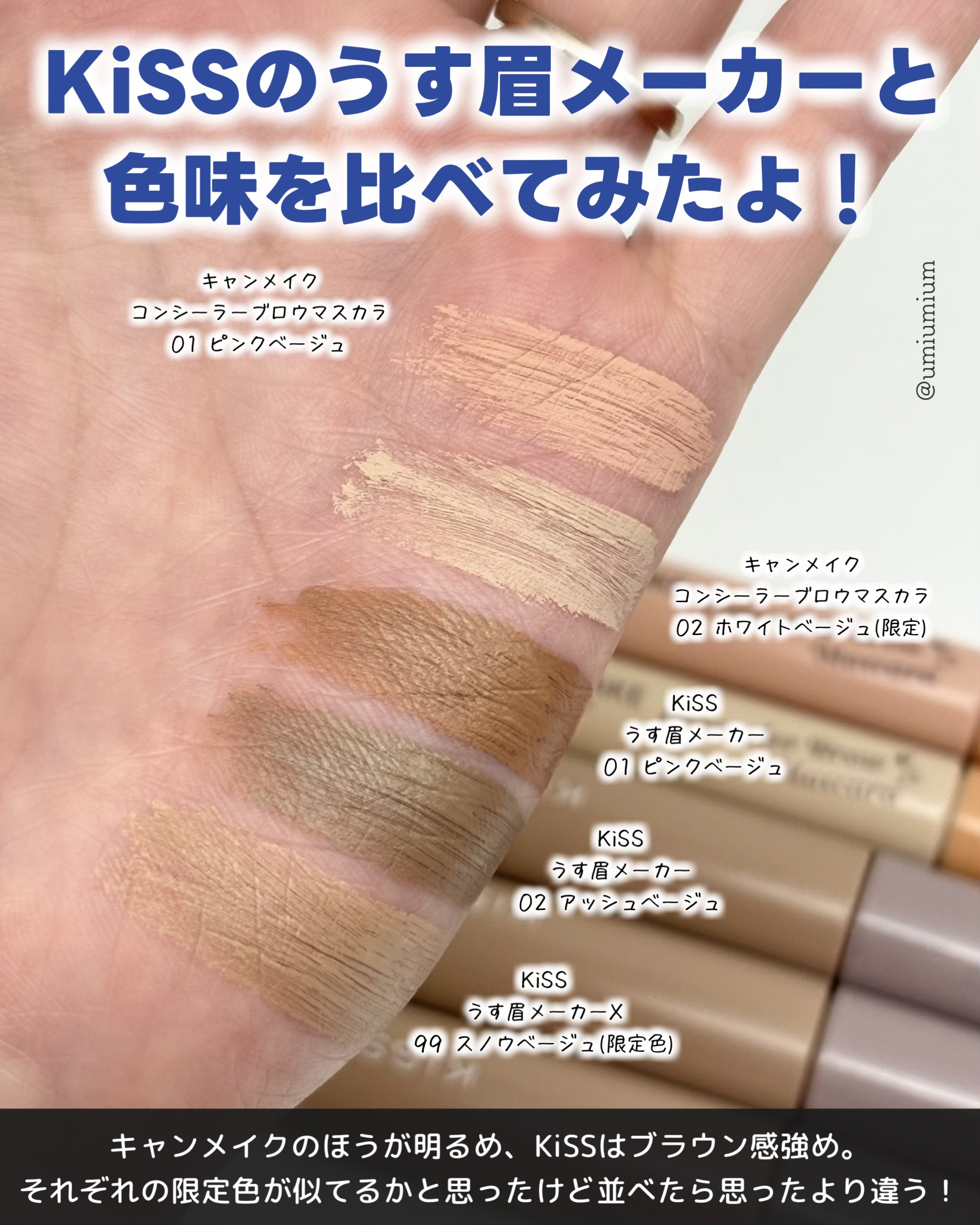 KiSS・キャンメイクのアイブロウを使った口コミ -最速レポ！サイレント