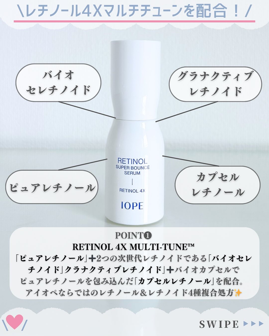 レチノール スーパーバウンス セラム/IOPE/美容液を使ったクチコミ（3枚目）