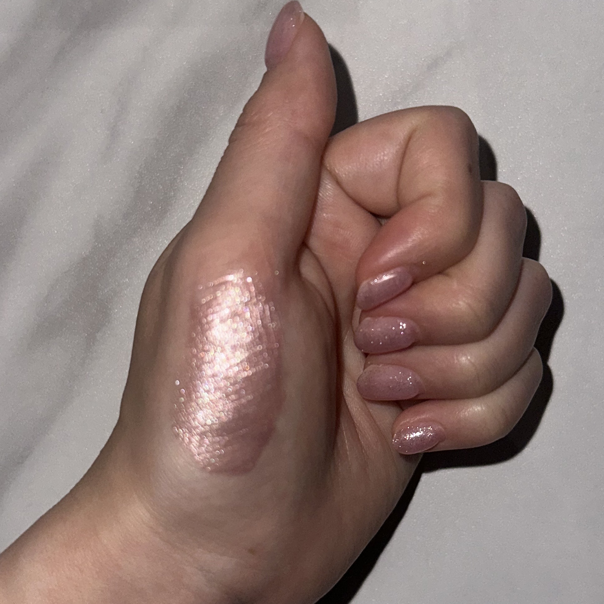 ニュアンスグロウハイライター 02 ロゼピンク/MilleFée/リキッドハイライトを使ったクチコミ（3枚目）